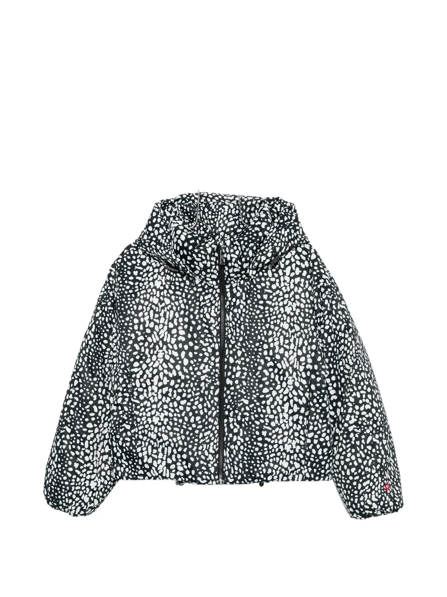 leopard-print Bubble ski jacket