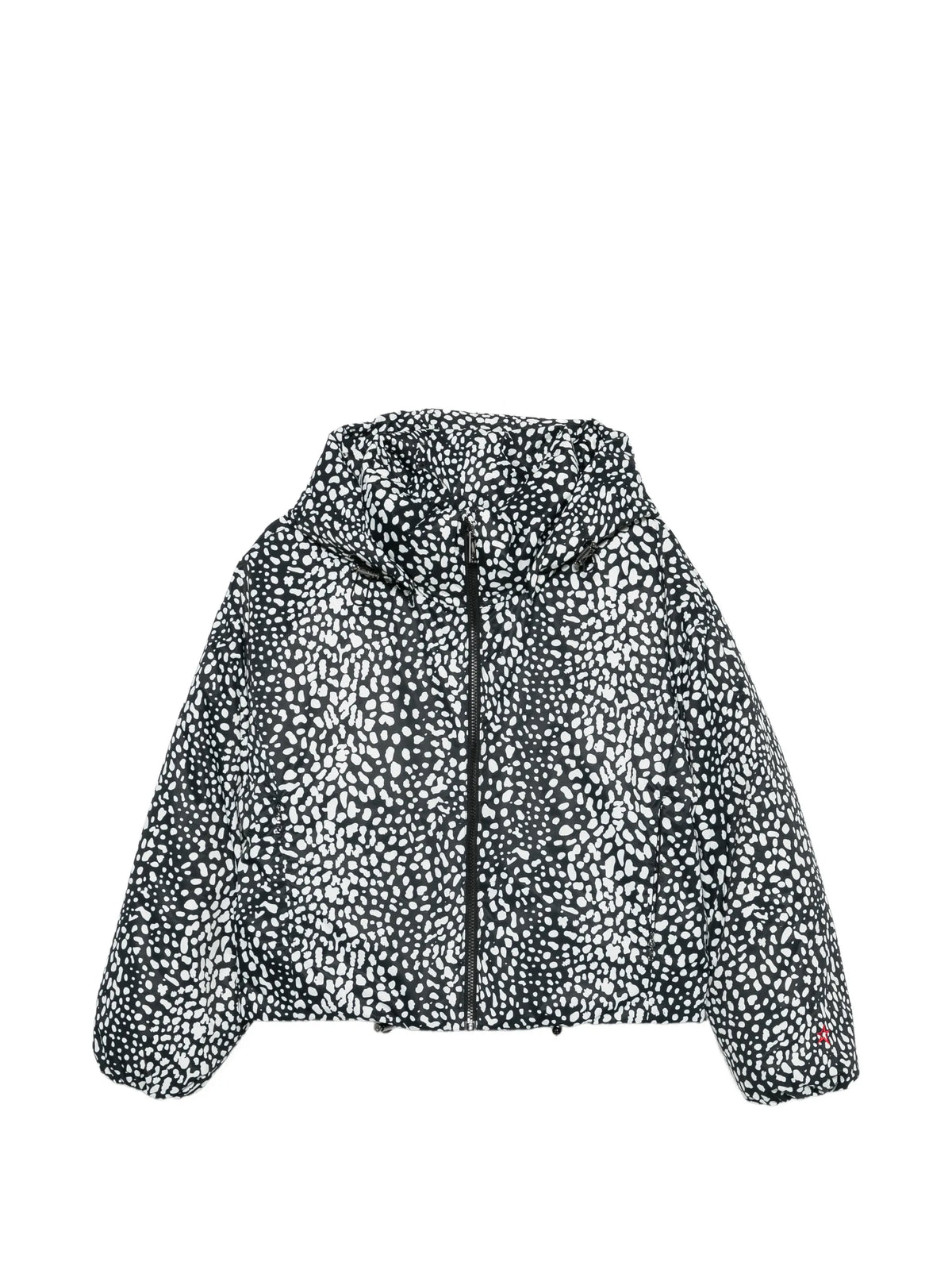 leopard-print Bubble ski jacket