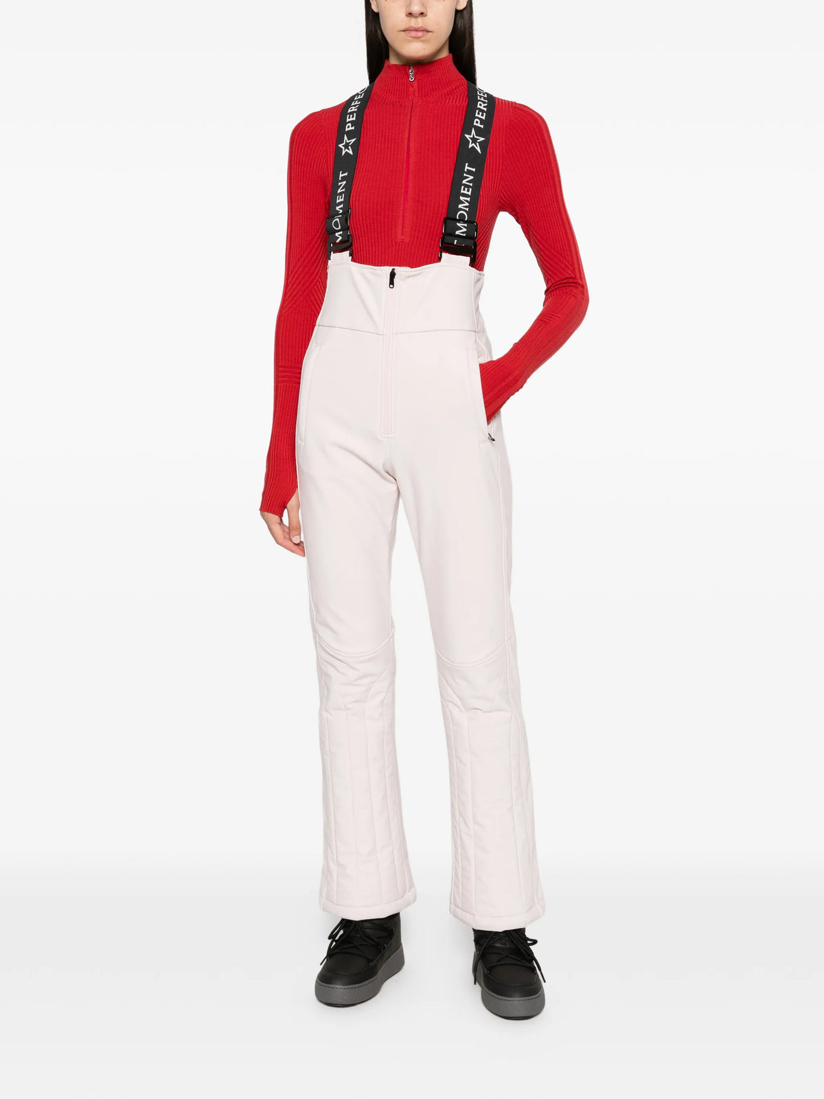 Slalom logo-strap ski pants