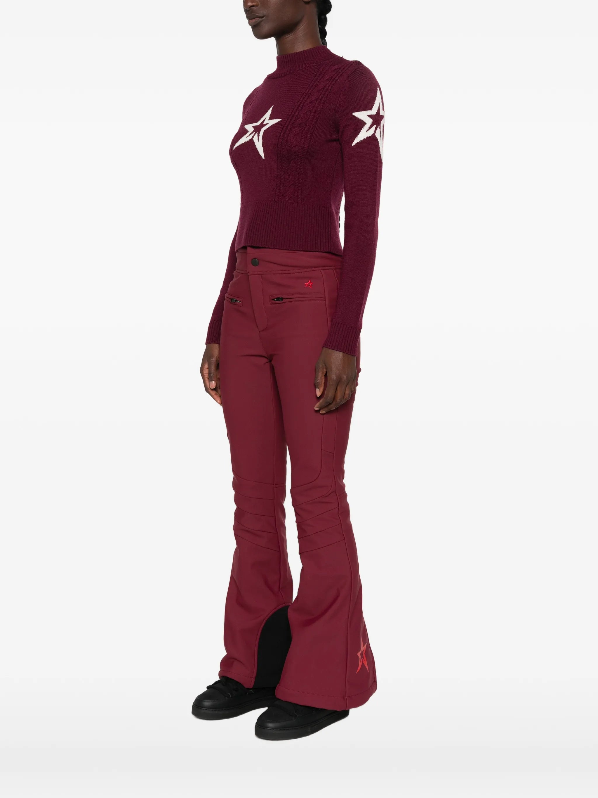 cable-knit star-intarsia sweater
