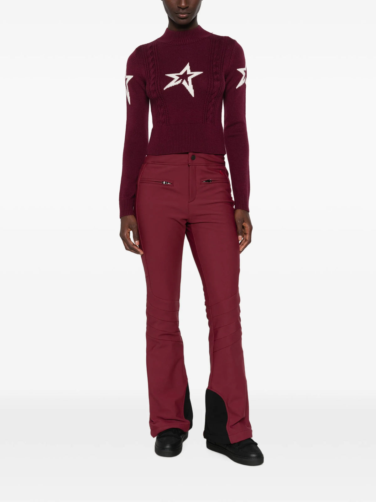 cable-knit star-intarsia sweater