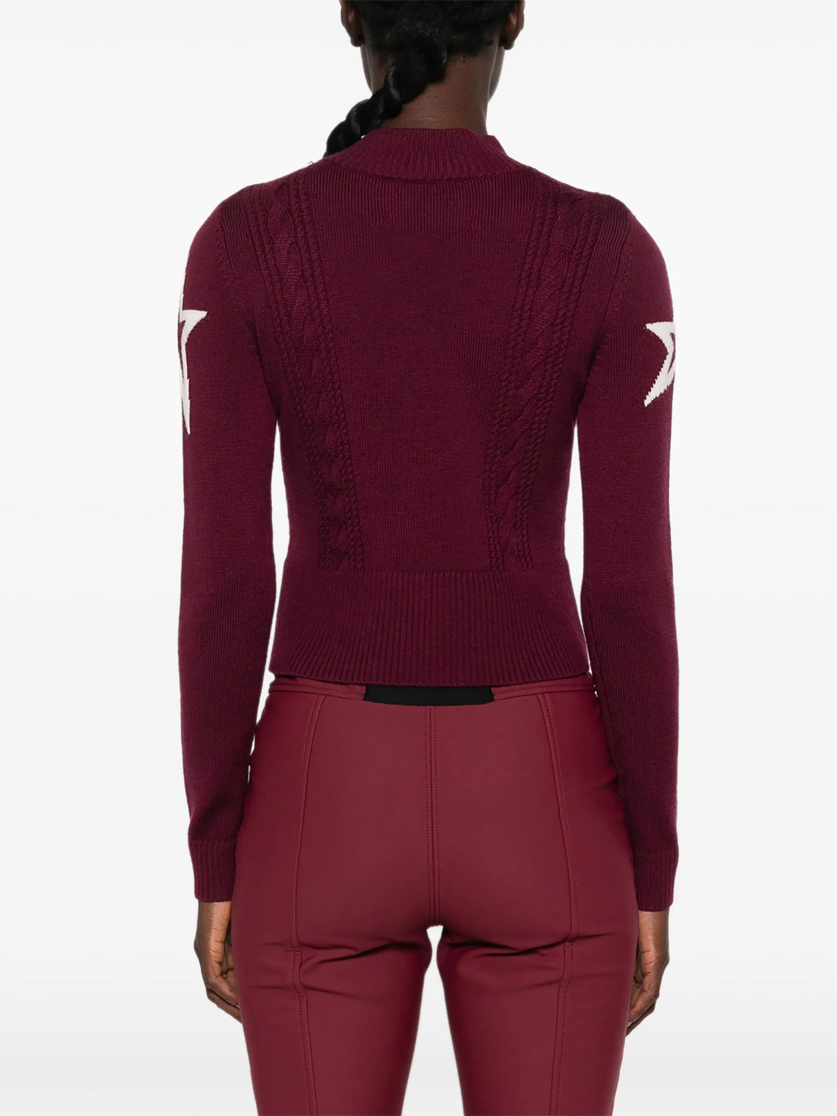 cable-knit star-intarsia sweater