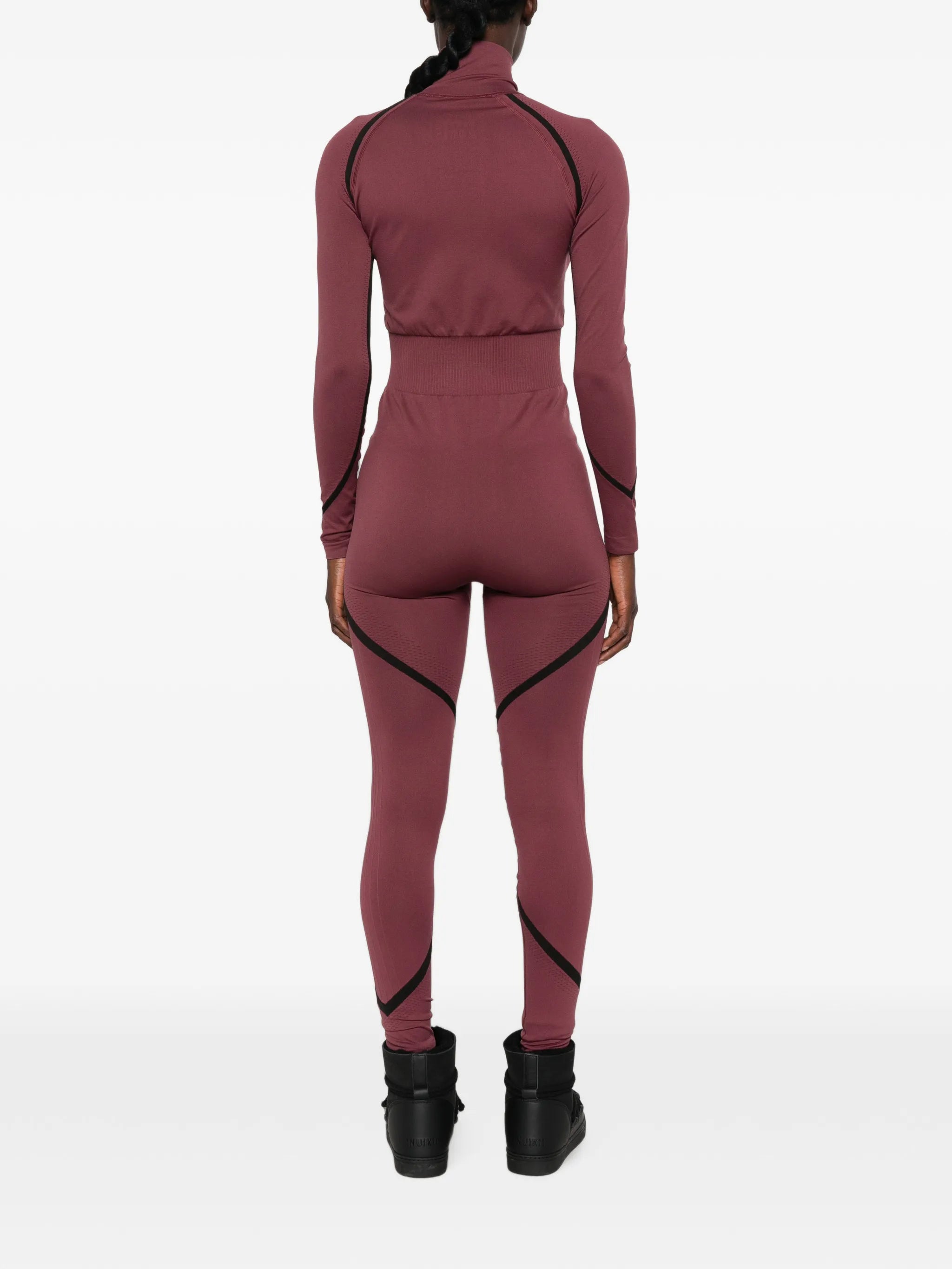 seamless panelled ski jumpsuit
