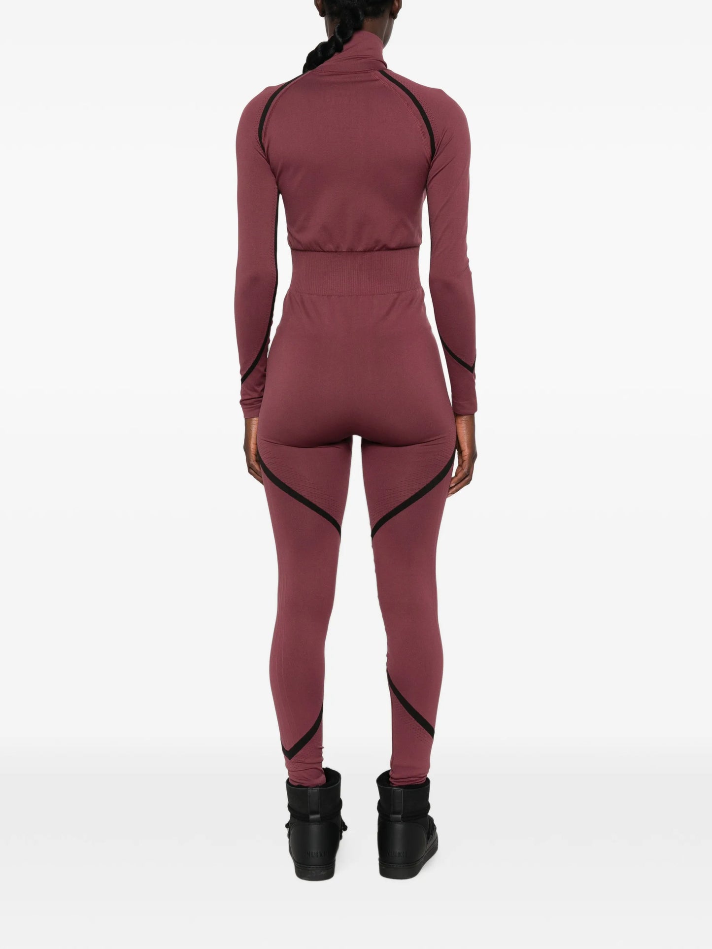 seamless panelled ski jumpsuit