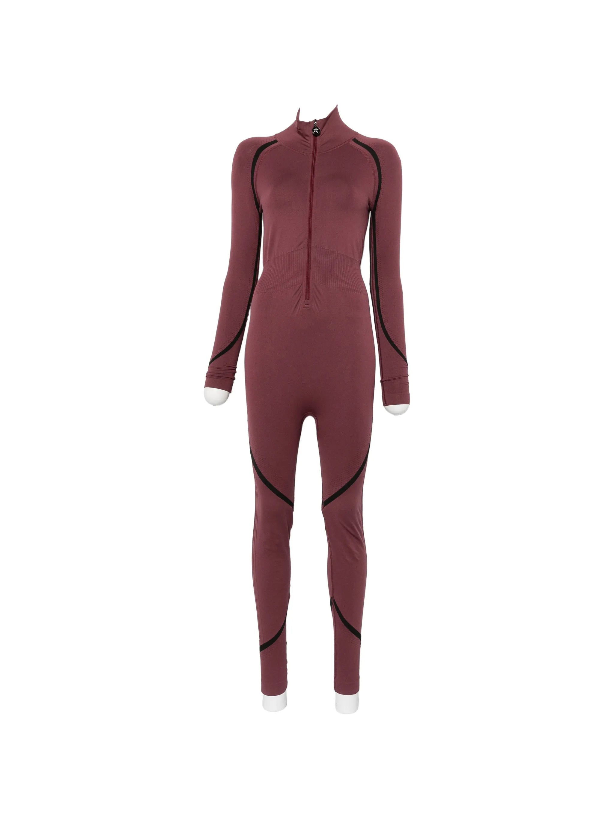 seamless panelled ski jumpsuit