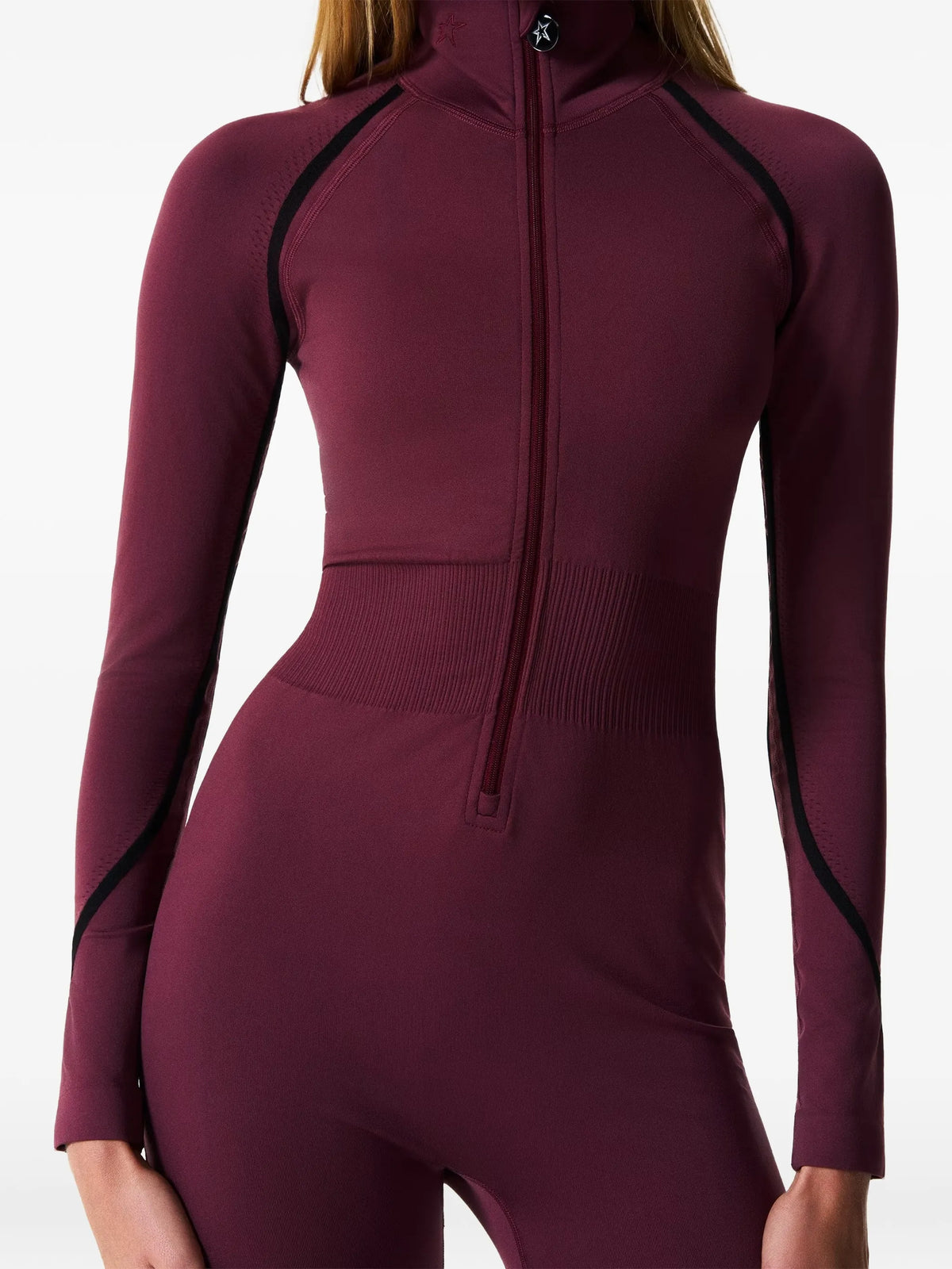 seamless panelled ski jumpsuit