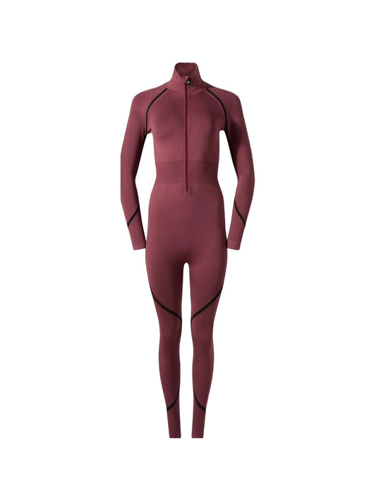 seamless panelled ski jumpsuit