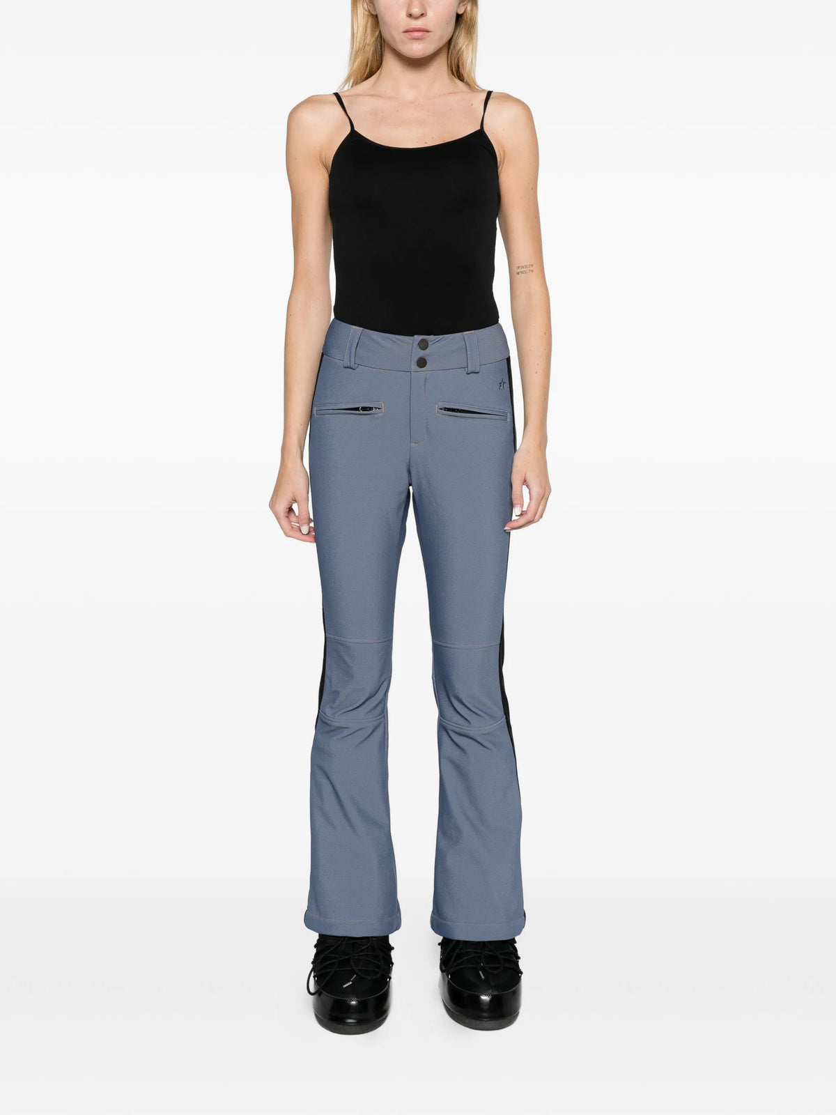 Aurora denim mid-rise ski trousers
