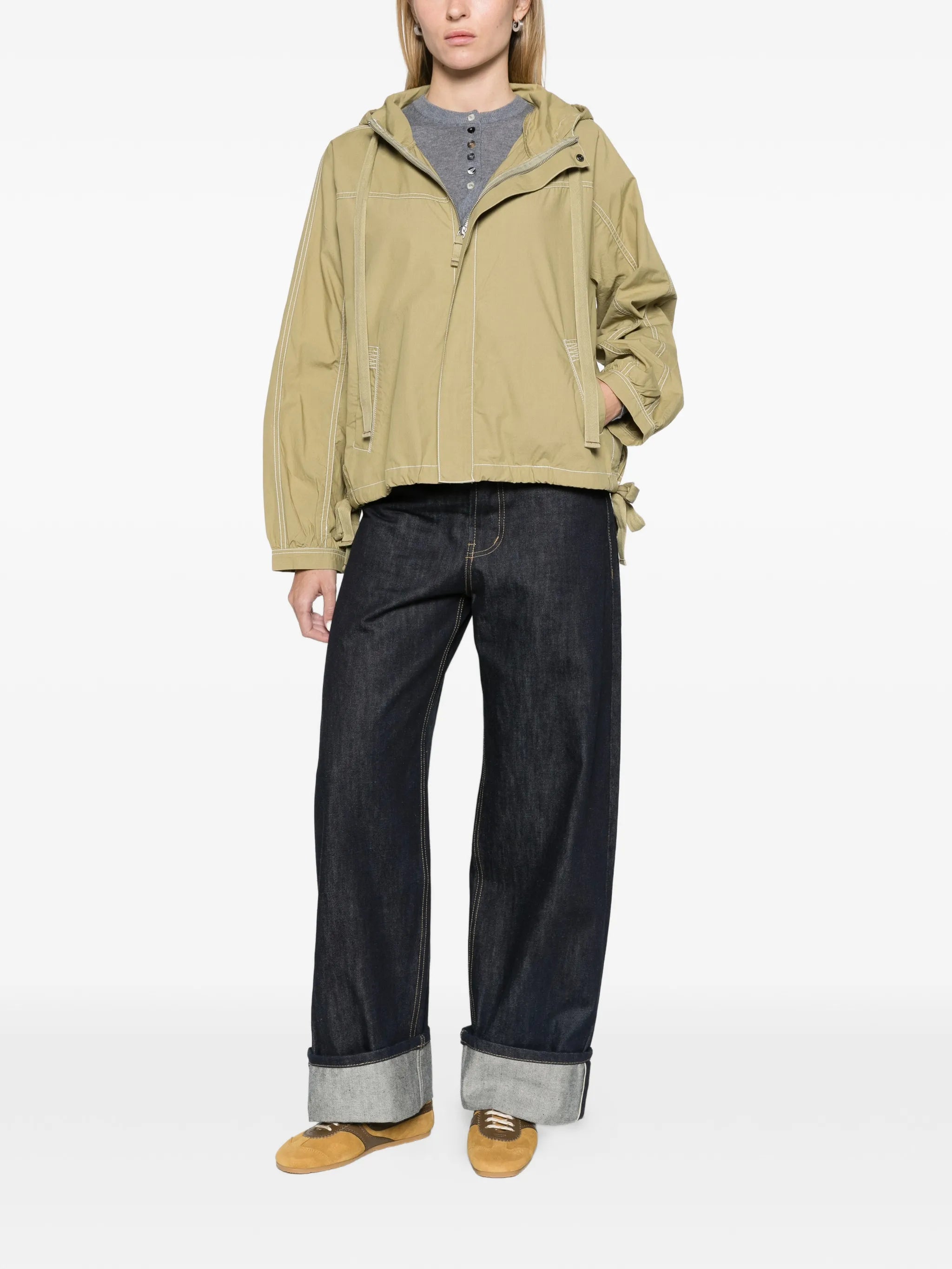 Blake hooded jacket - sage