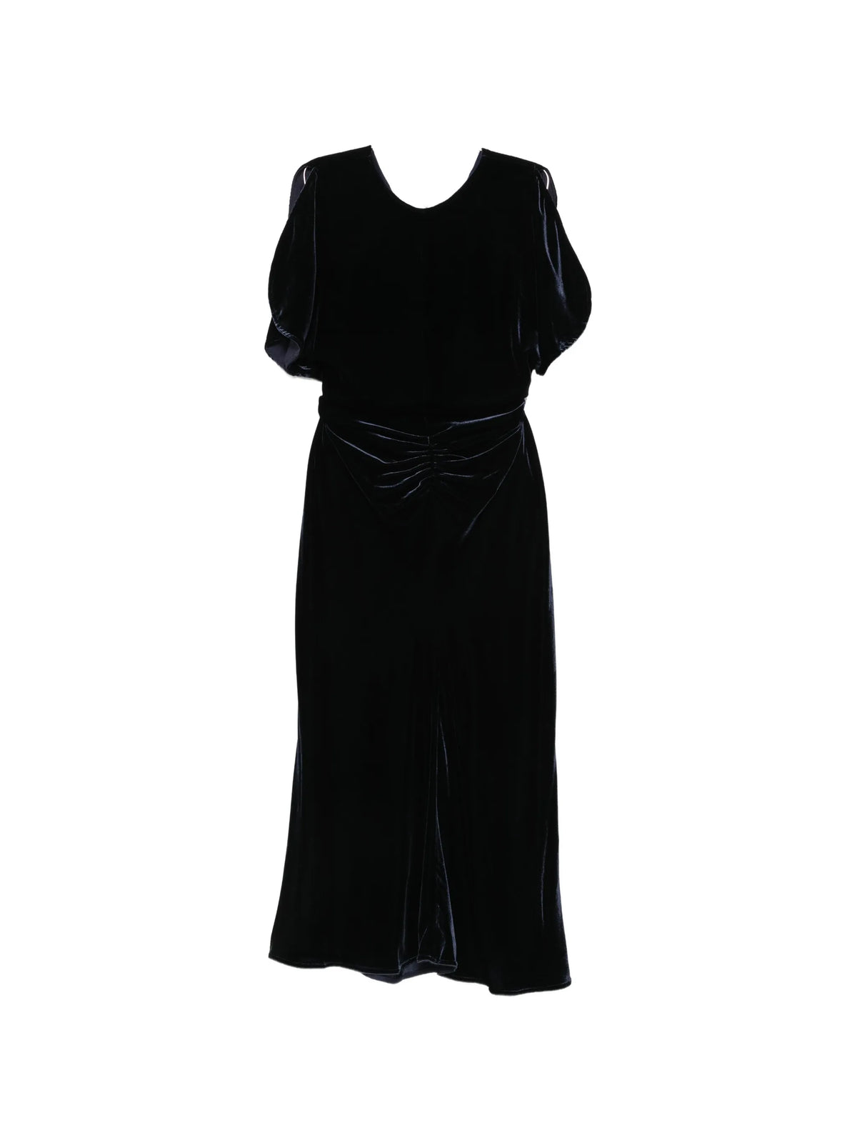 velvet midi dress