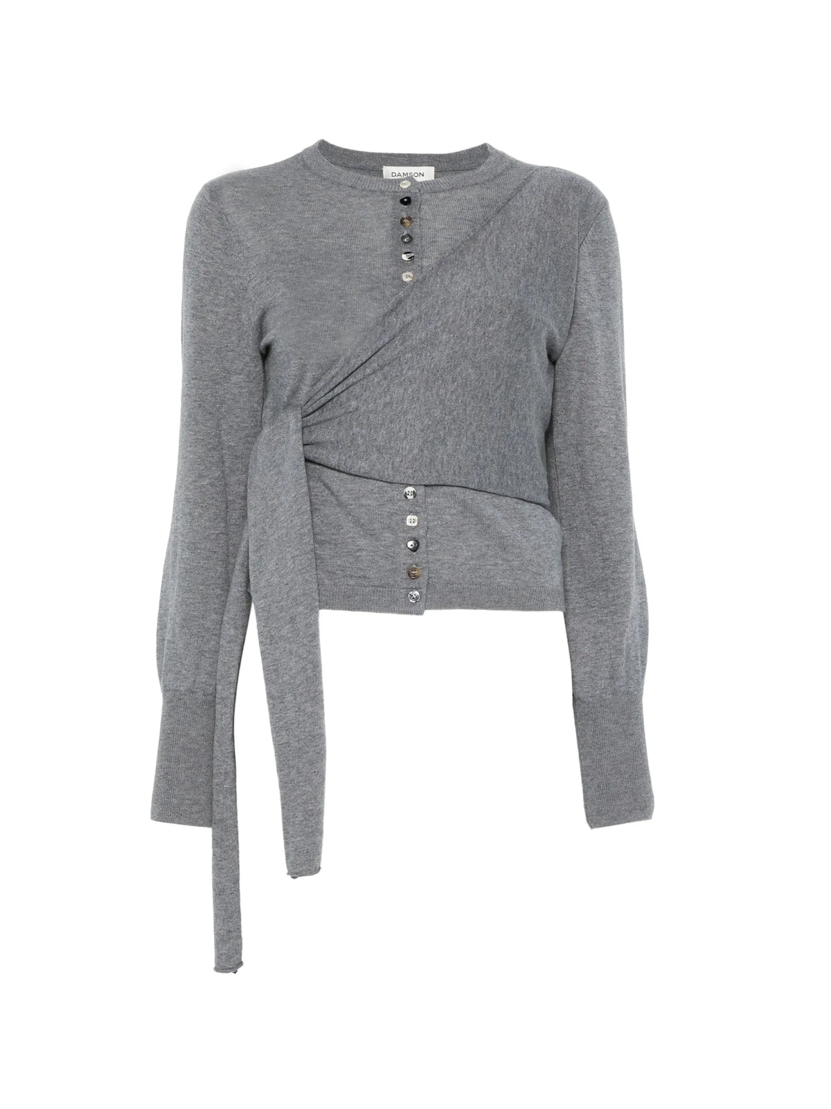 Venna wrap cardigan - grey
