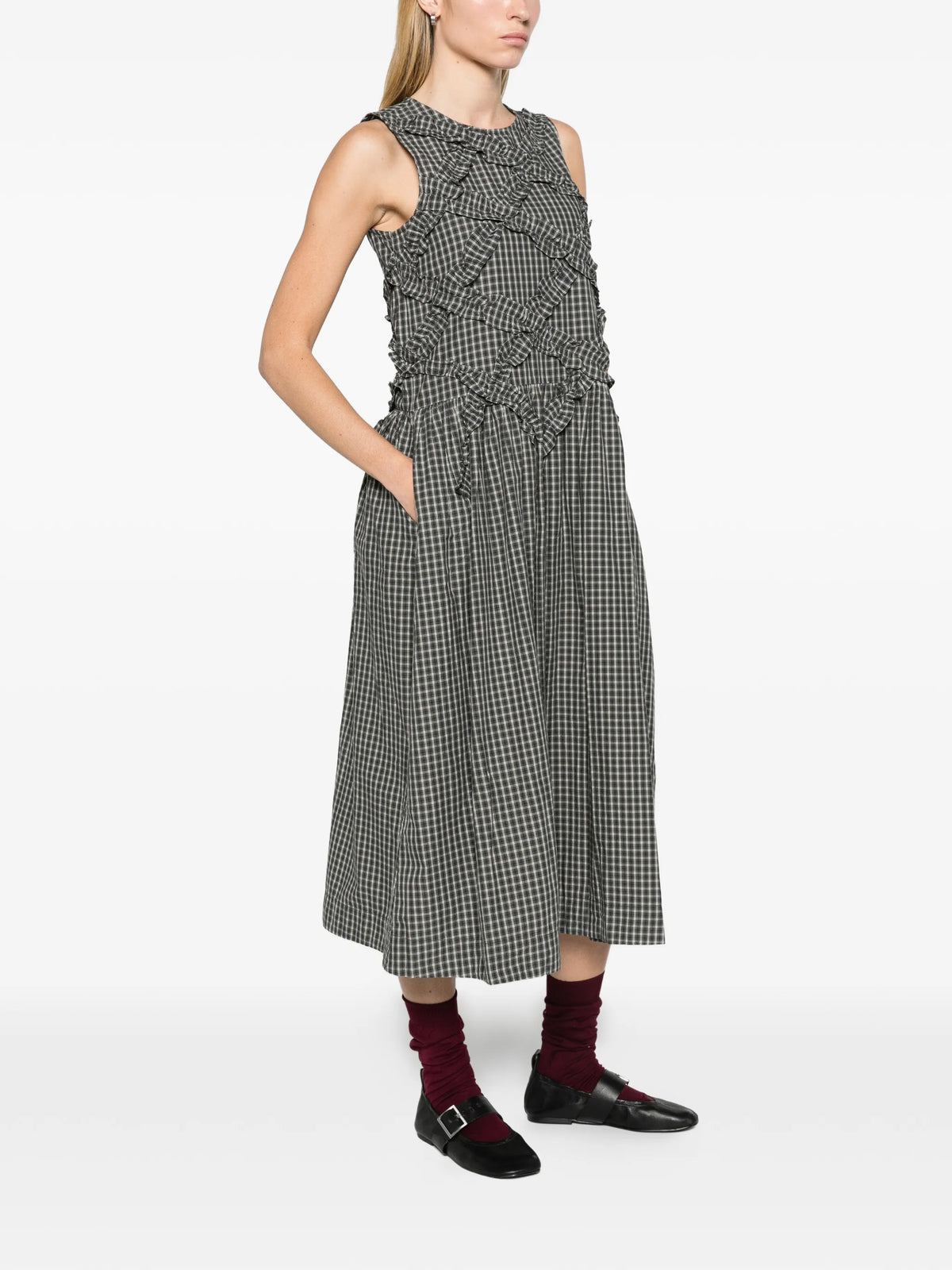 Elora sleeveless midid dress