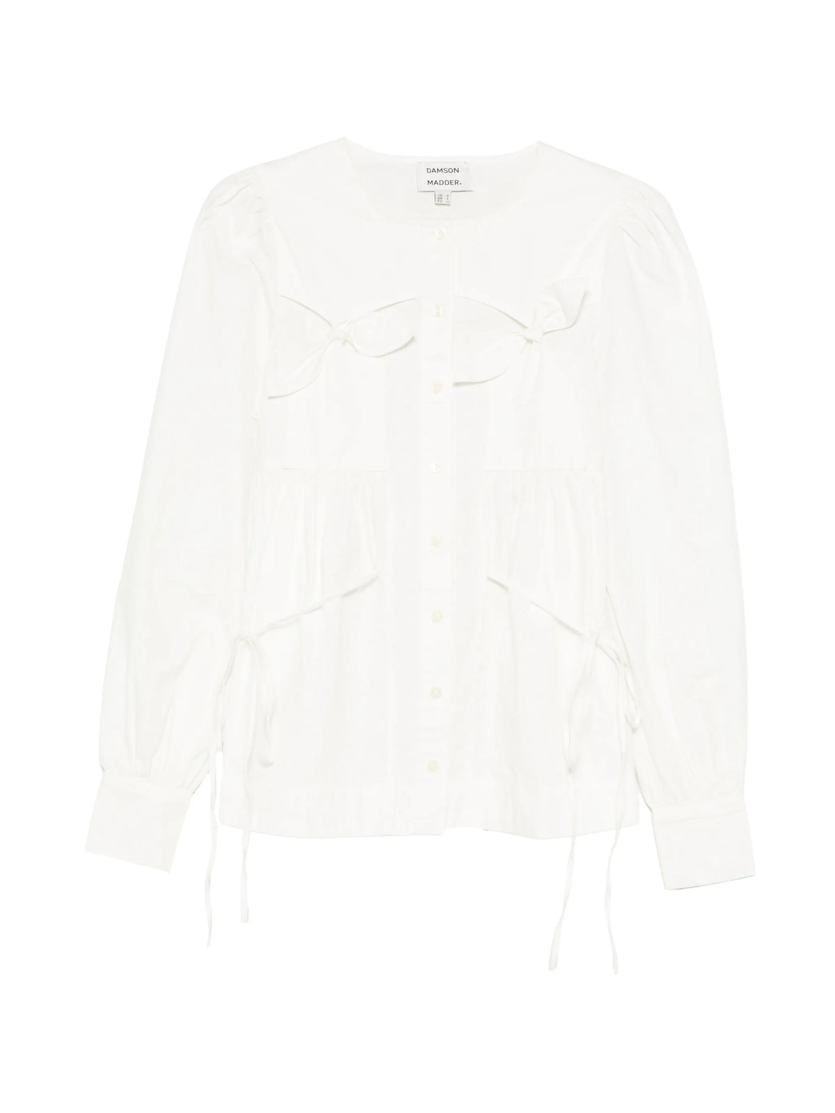 Lettie bow-detail blouse white