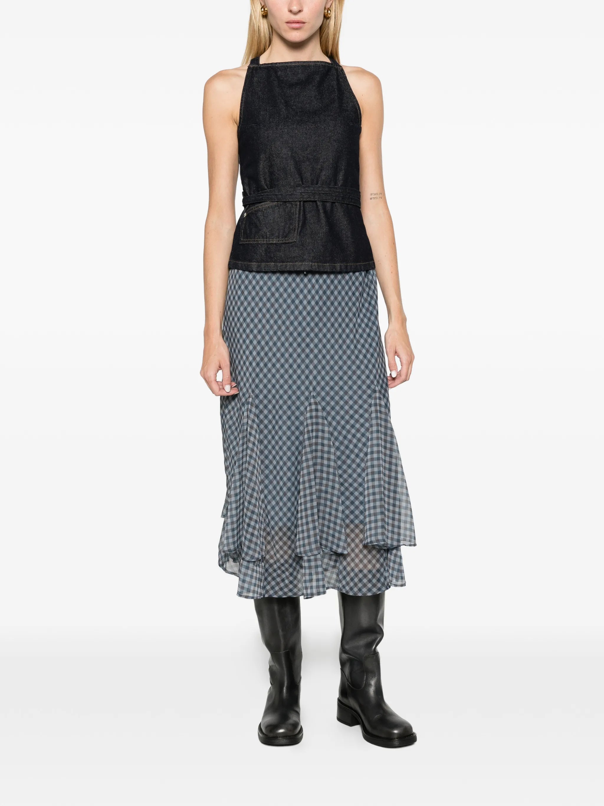 Rida skirt - sheer willow gingham