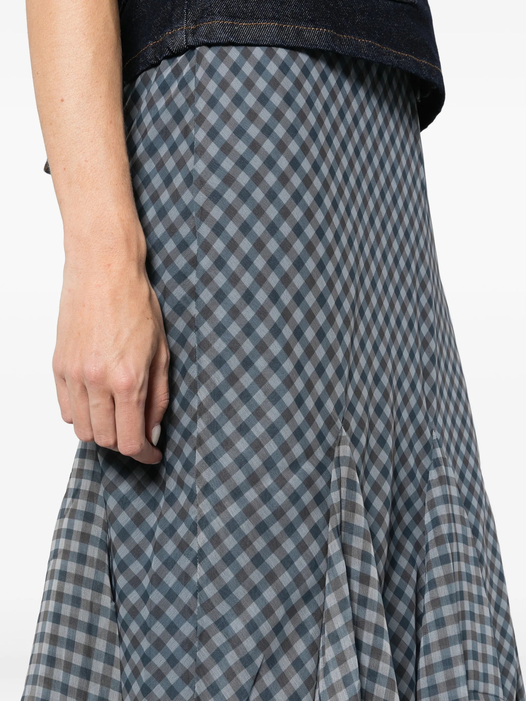 Rida skirt - sheer willow gingham