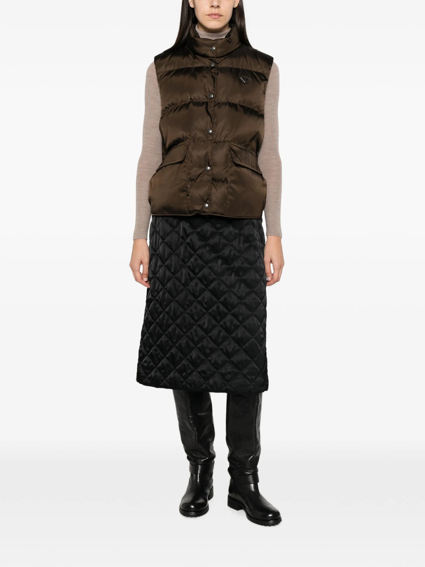 Re-Nylon quilted gilet