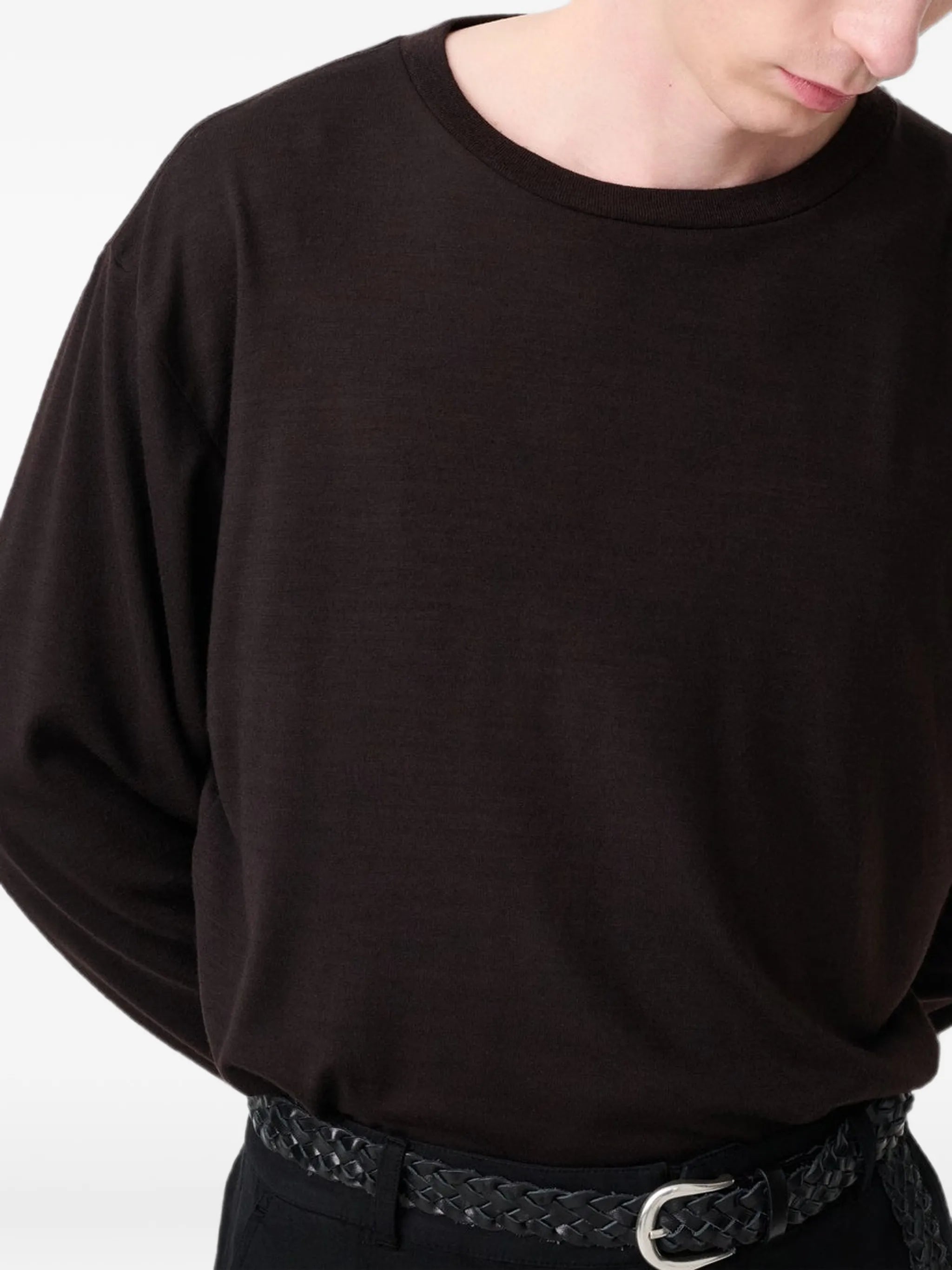 long-sleeved jersey T-shirt