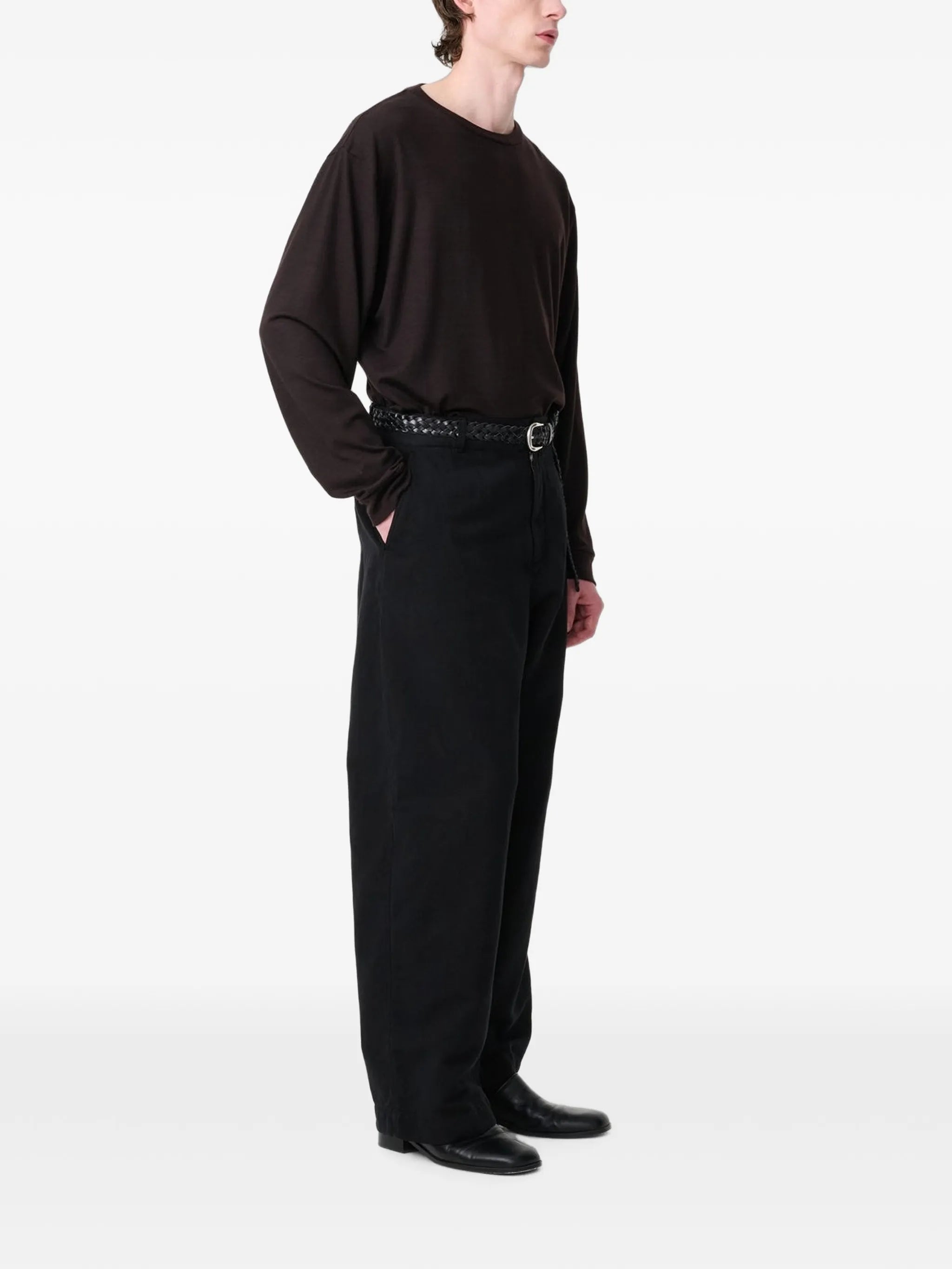 long-sleeved jersey T-shirt