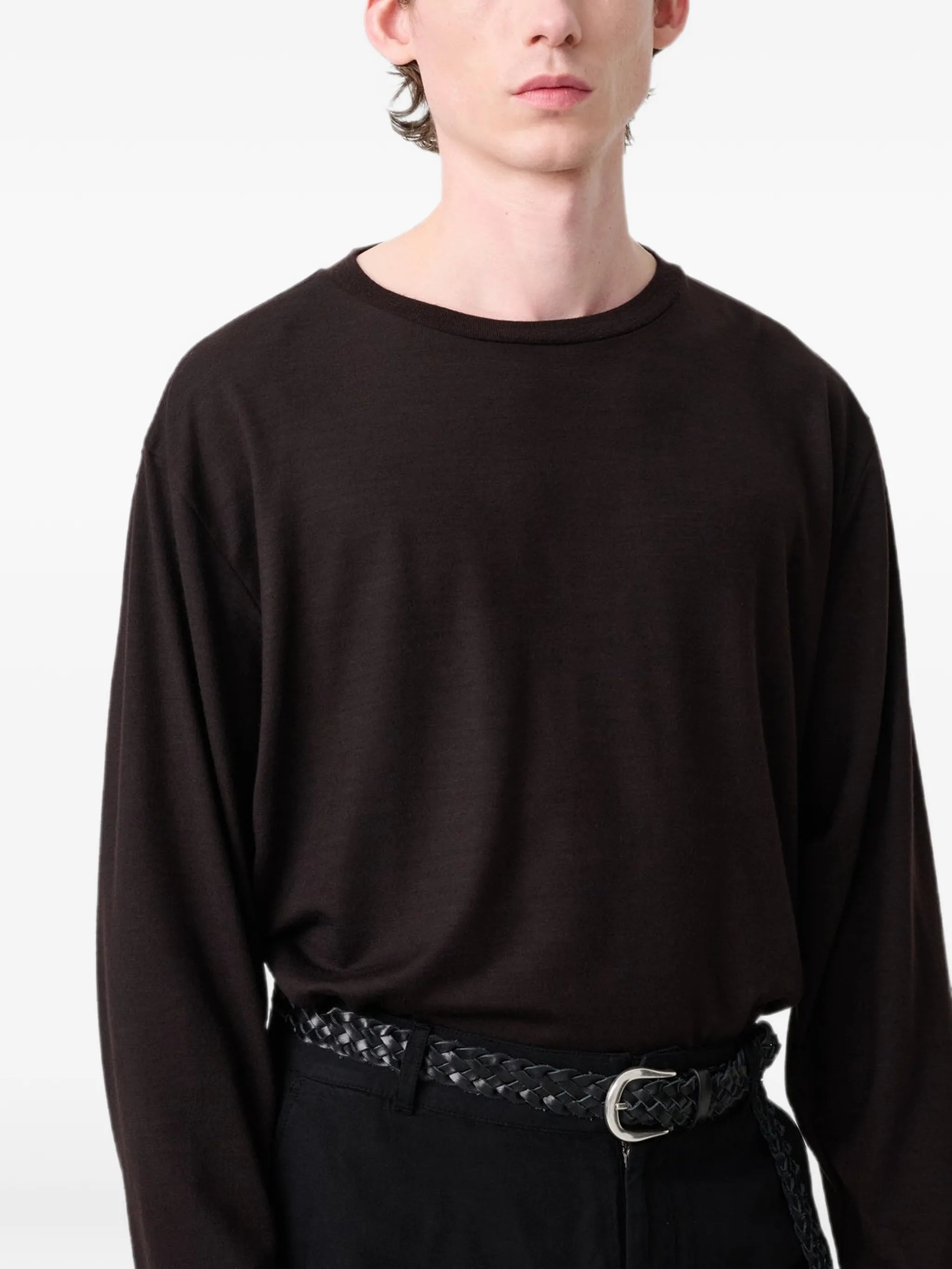 long-sleeved jersey T-shirt