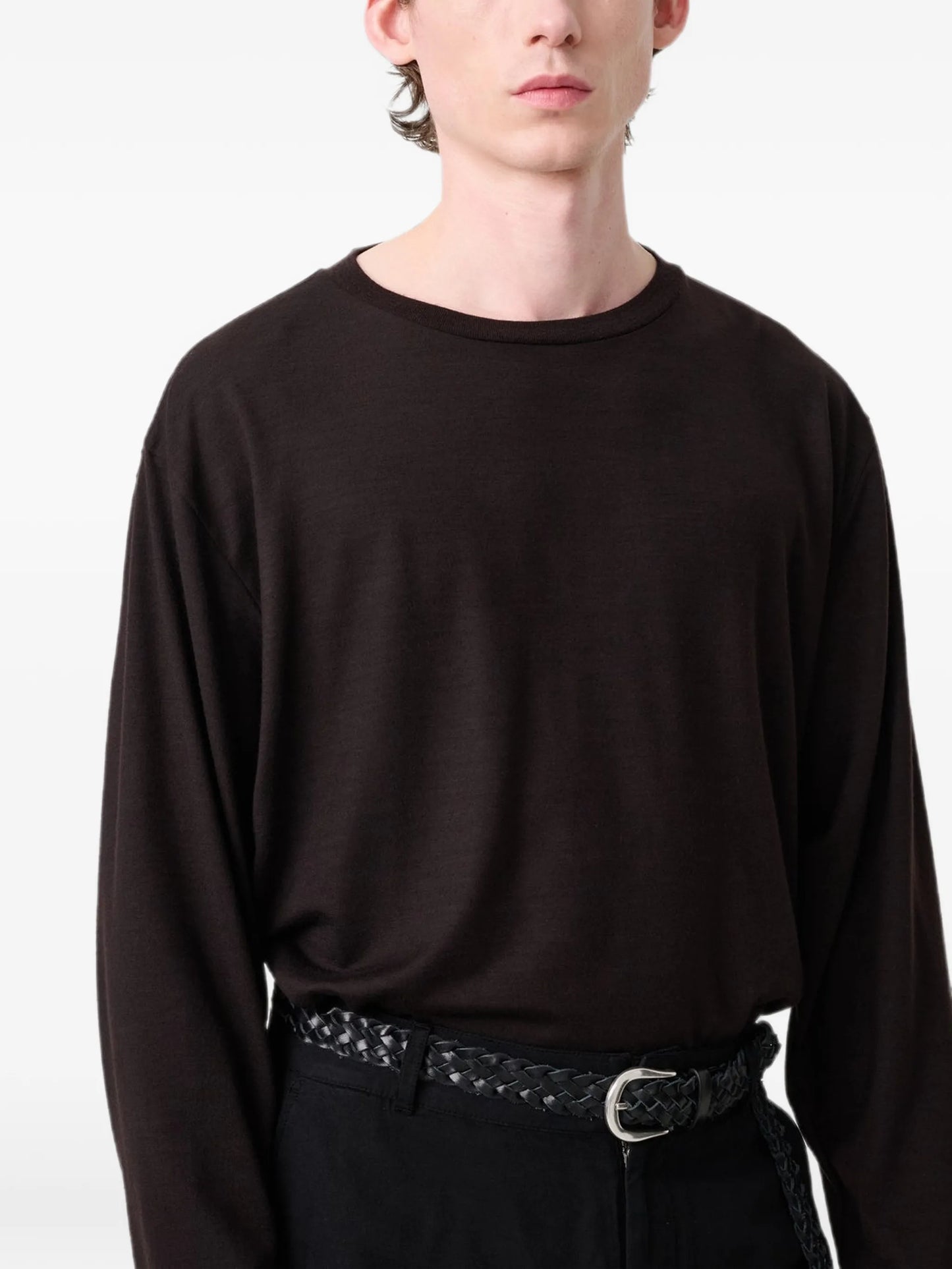 long-sleeved jersey T-shirt