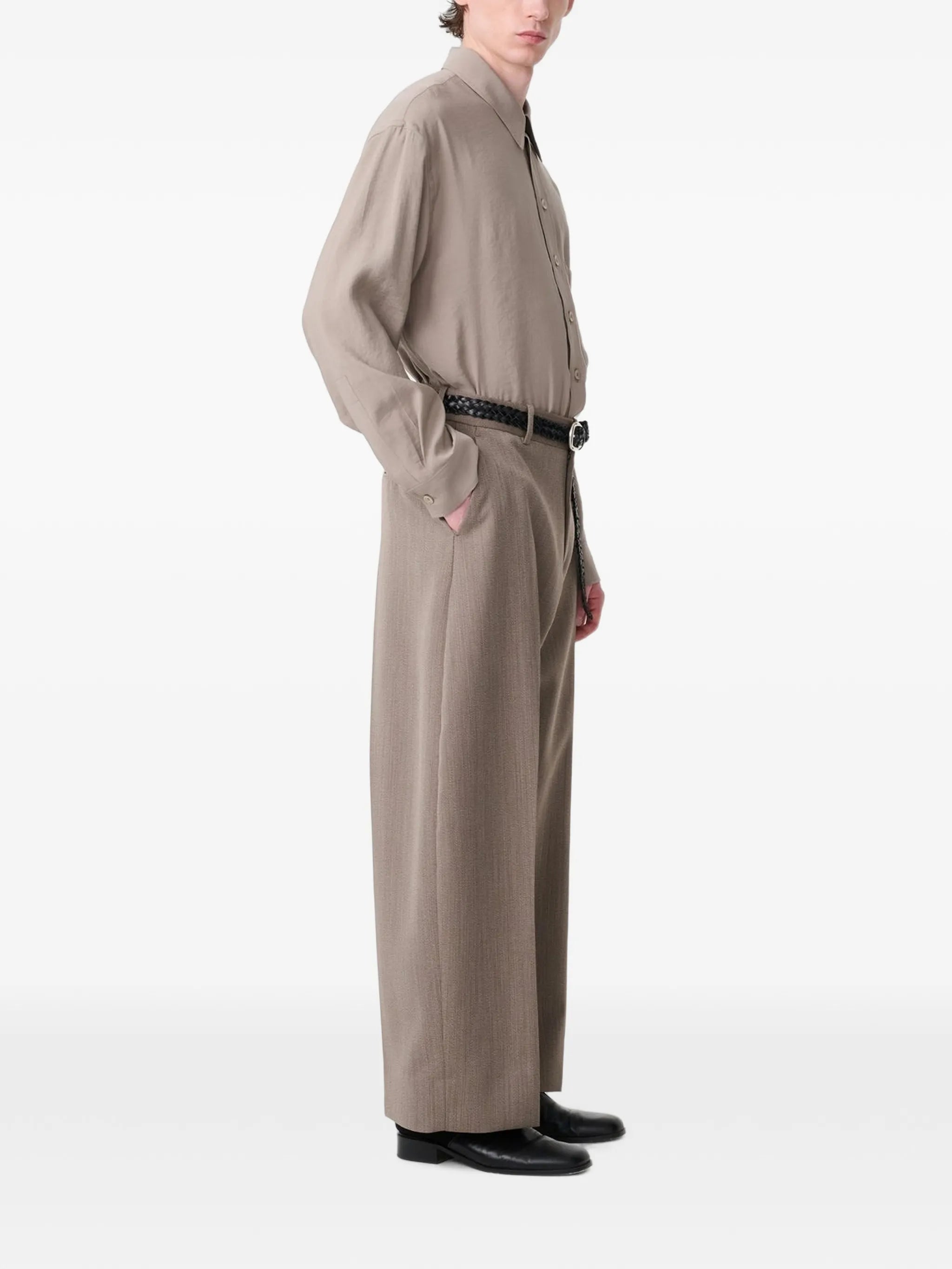 Emper patch-pocket shirt