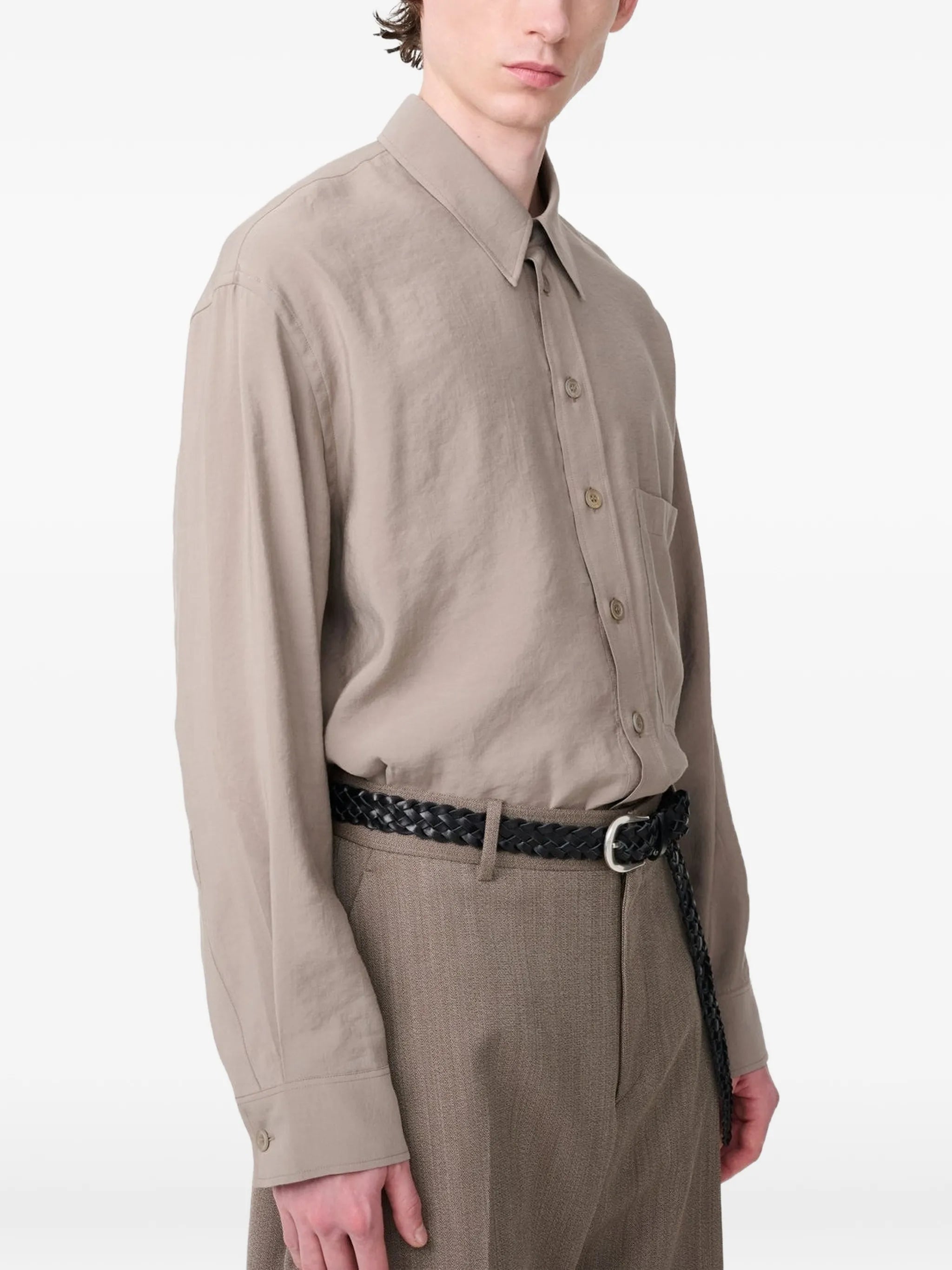 Emper patch-pocket shirt
