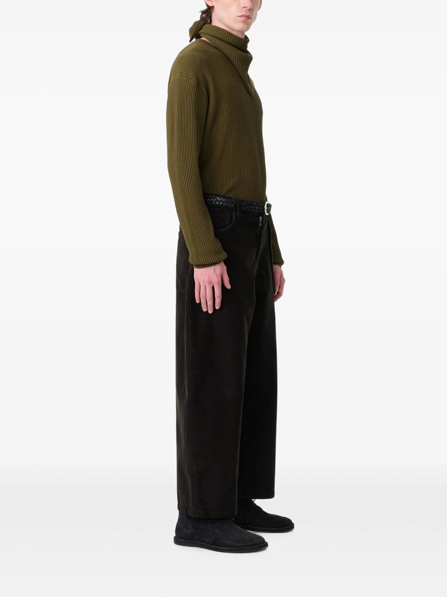 Riso corduroy wide-leg trousers