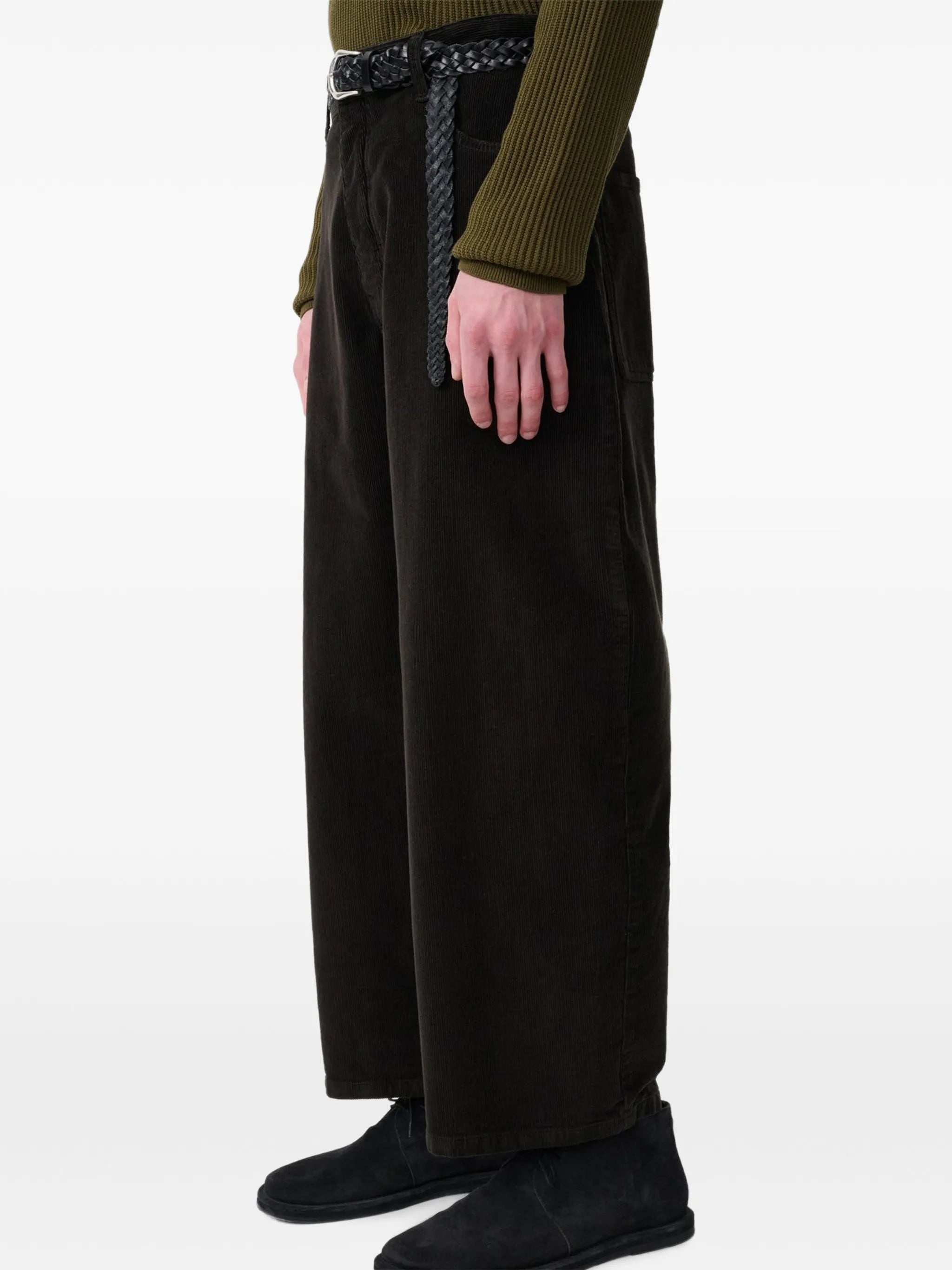 Riso corduroy wide-leg trousers