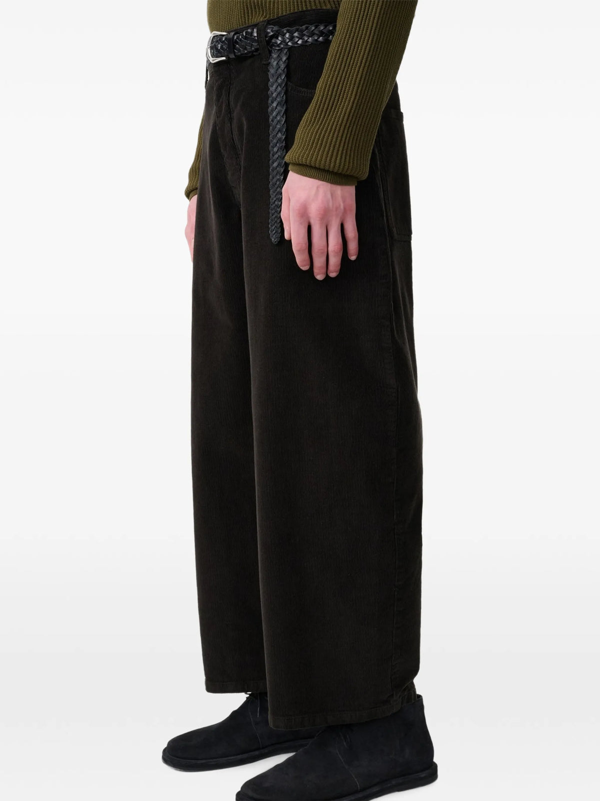 Riso corduroy wide-leg trousers