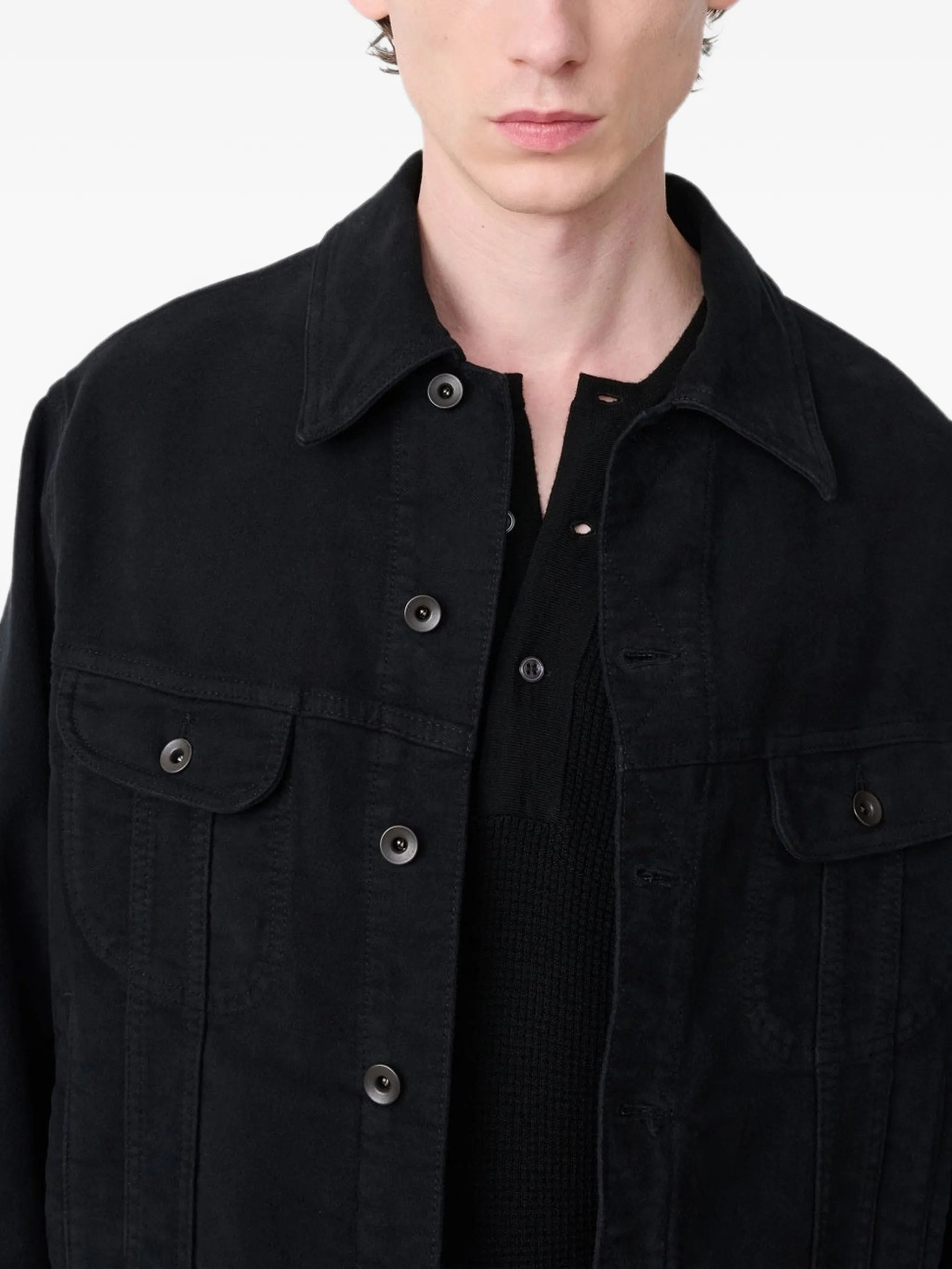 Derby cotton-moleskin denim jacket