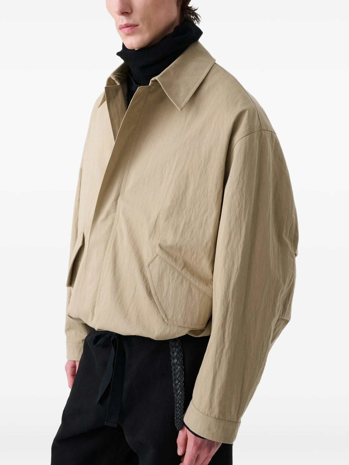 Comba point-collar jacket