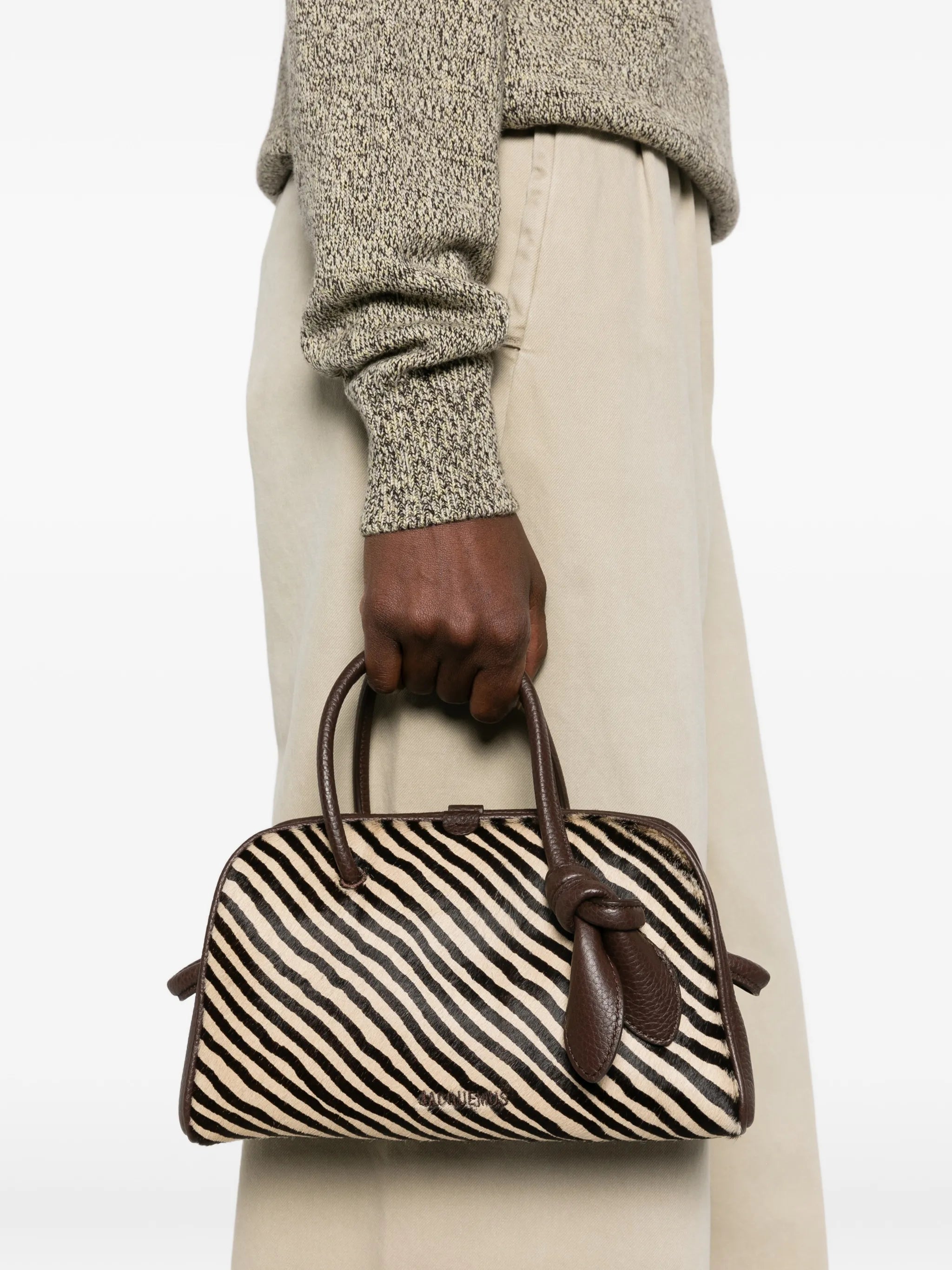 Le Petit Turismo zebra-print tote bag