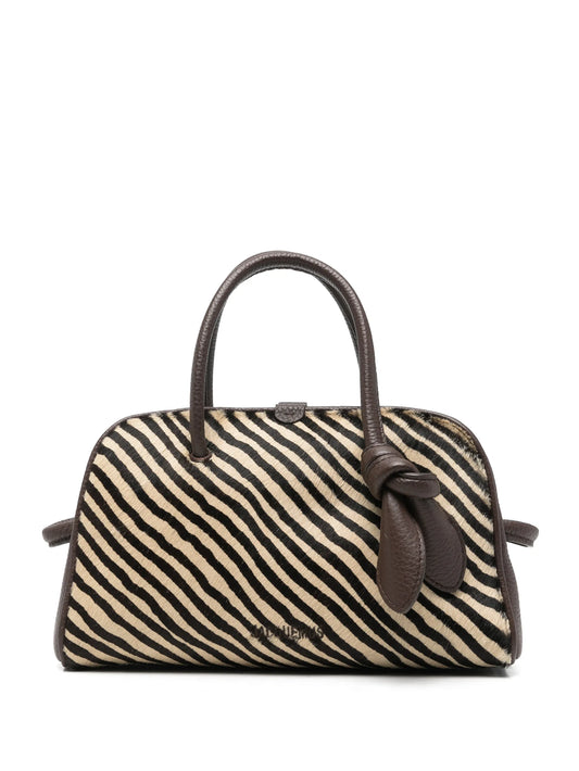 Le Petit Turismo zebra-print tote bag