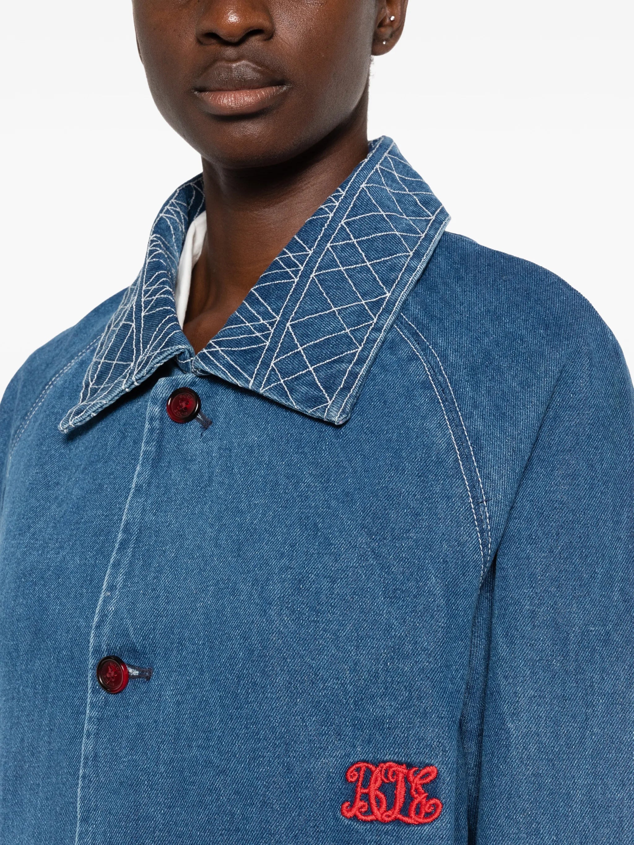embroidered denim jacket