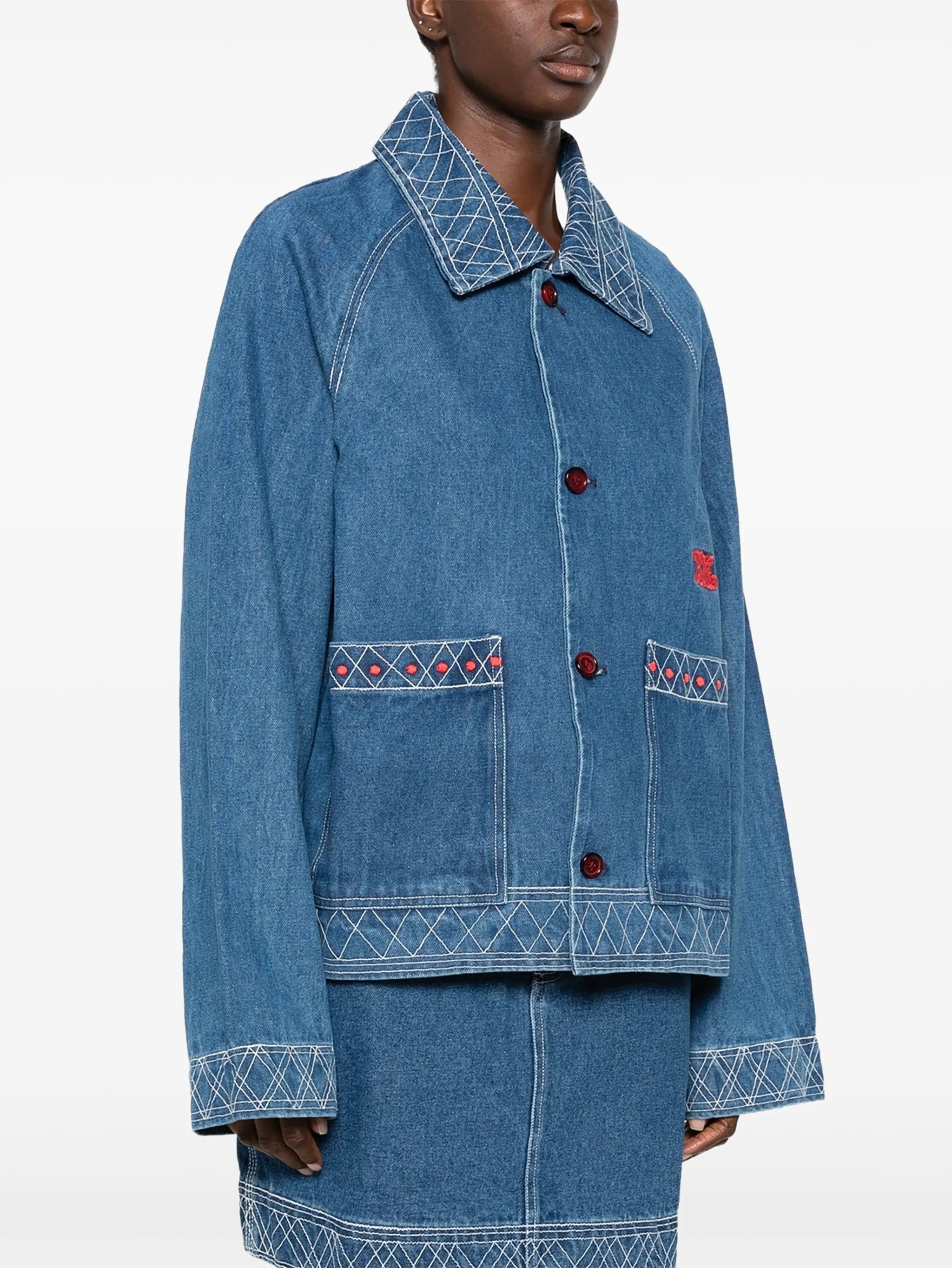 embroidered denim jacket