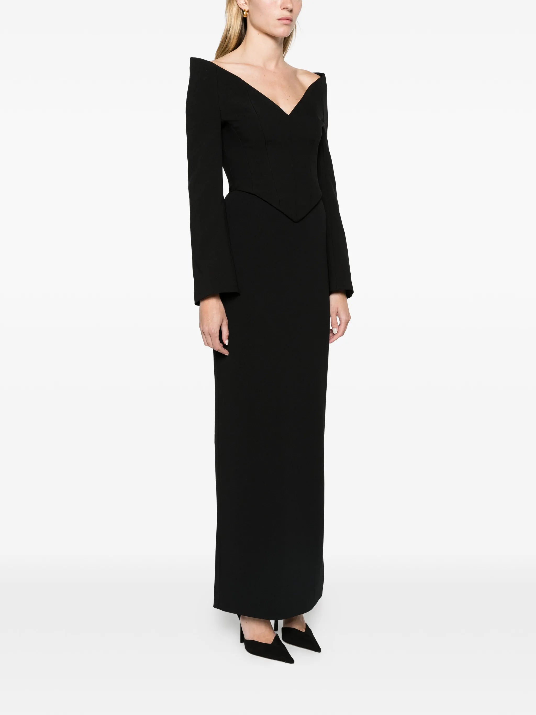 The Martine maxi dress in black