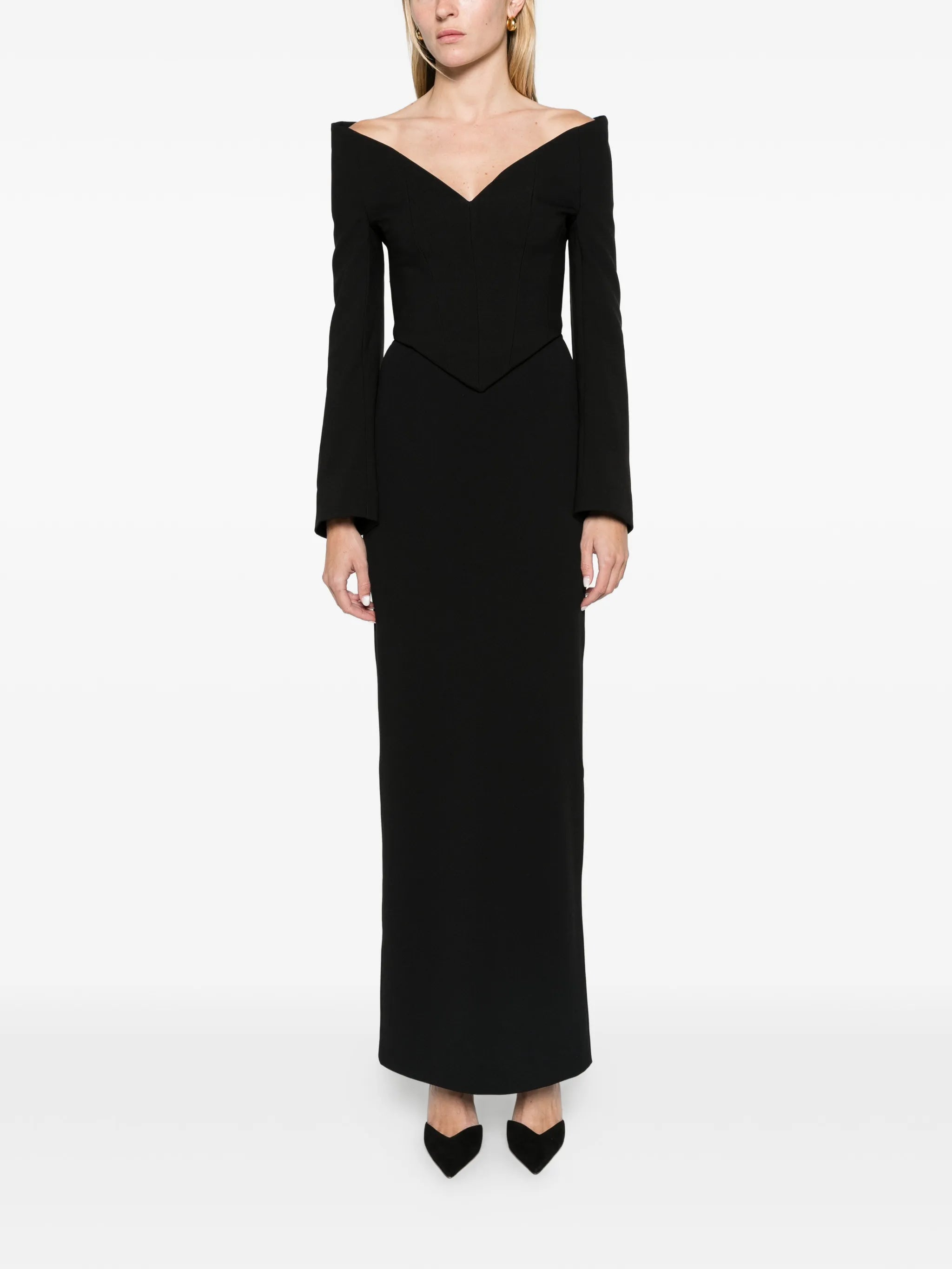 The Martine maxi dress in black