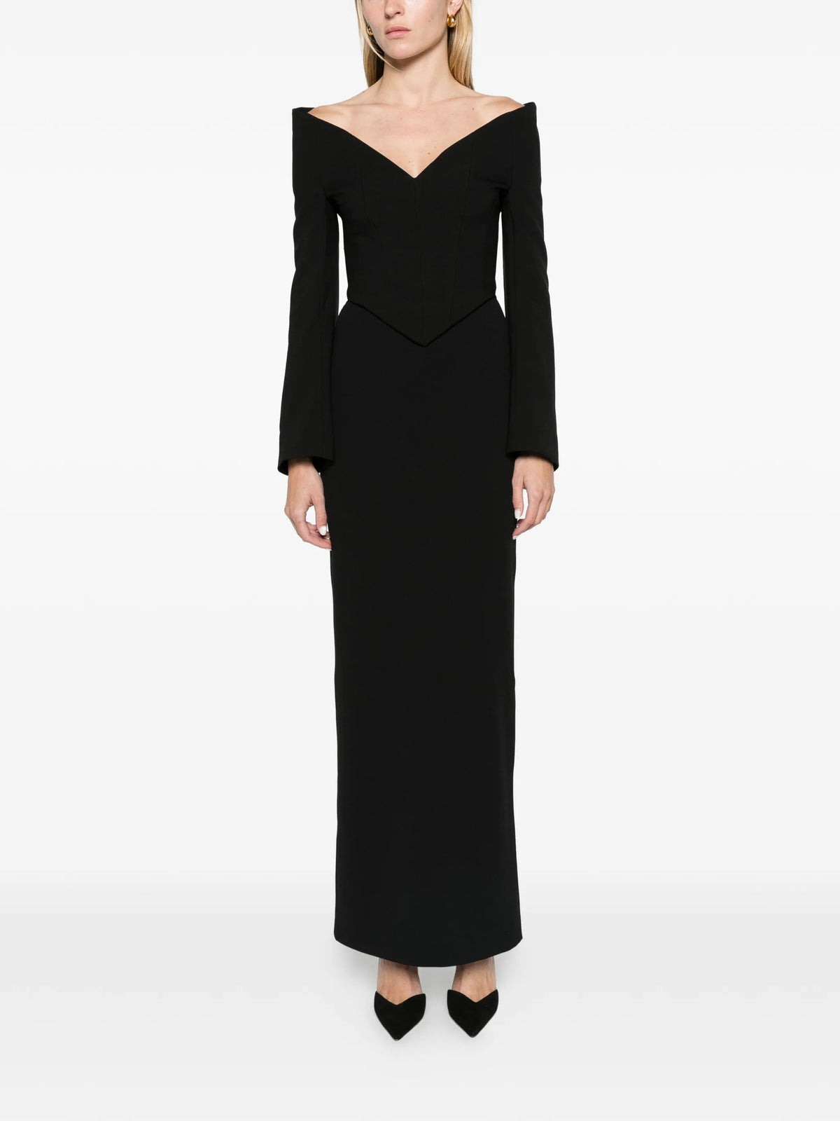 The Martine maxi dress in black