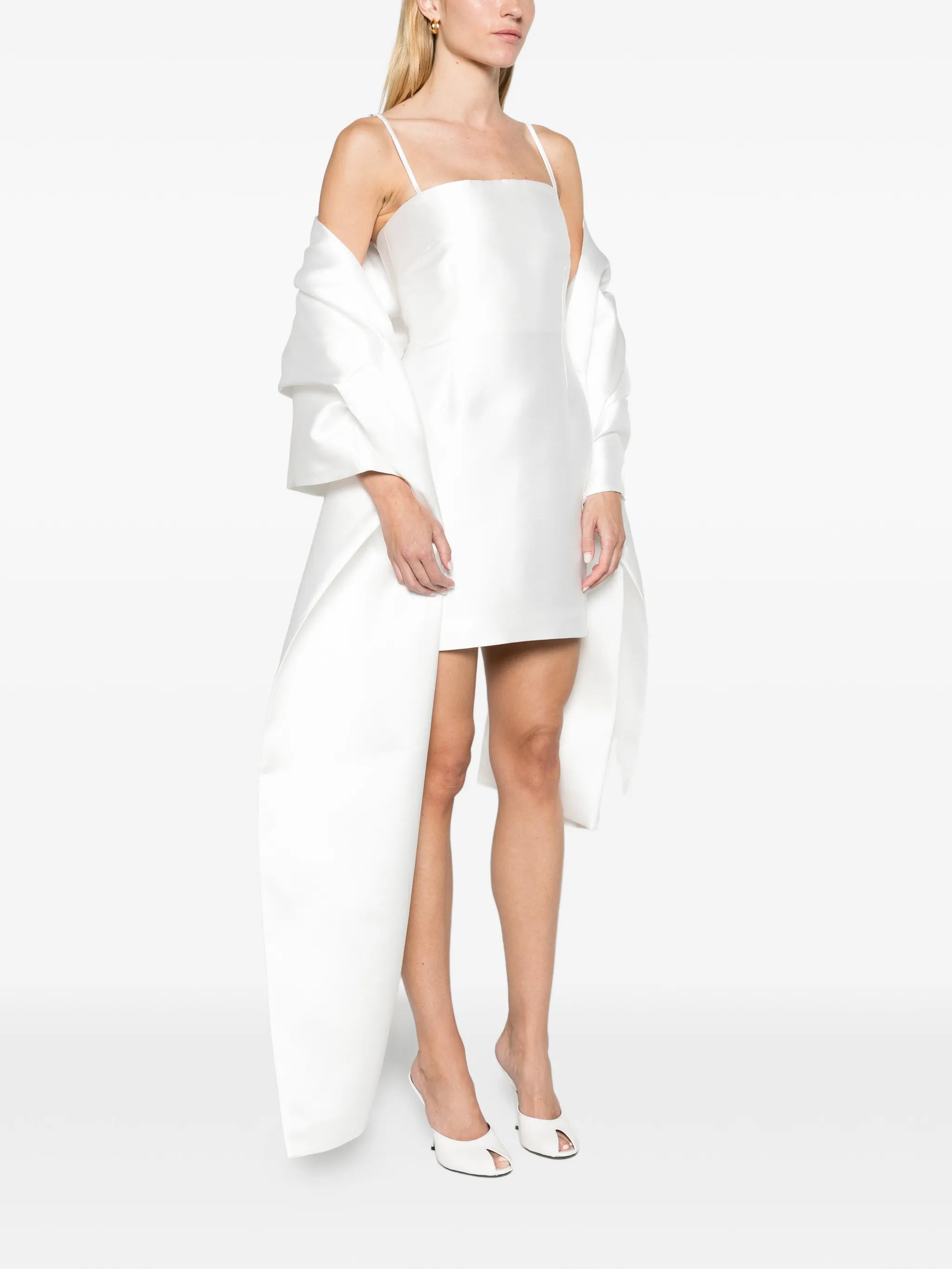 The Bessette mini dress in cream