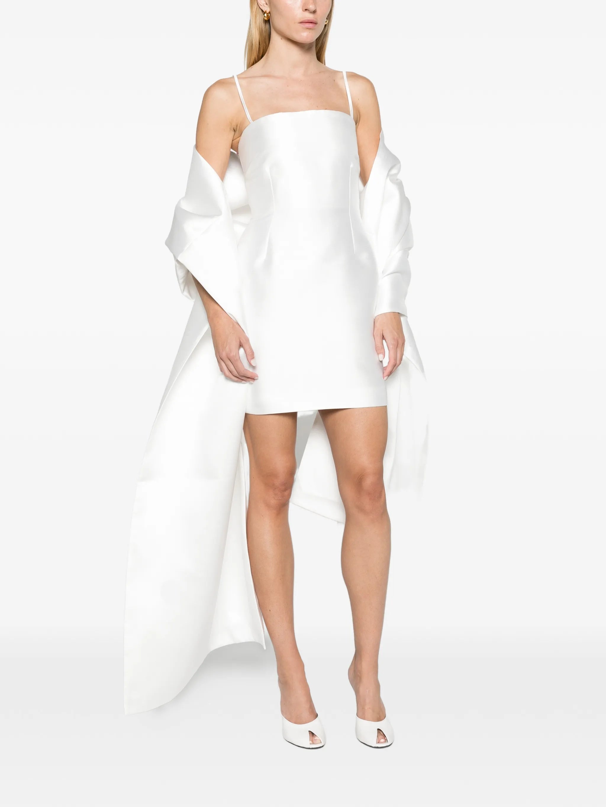 The Bessette mini dress in cream