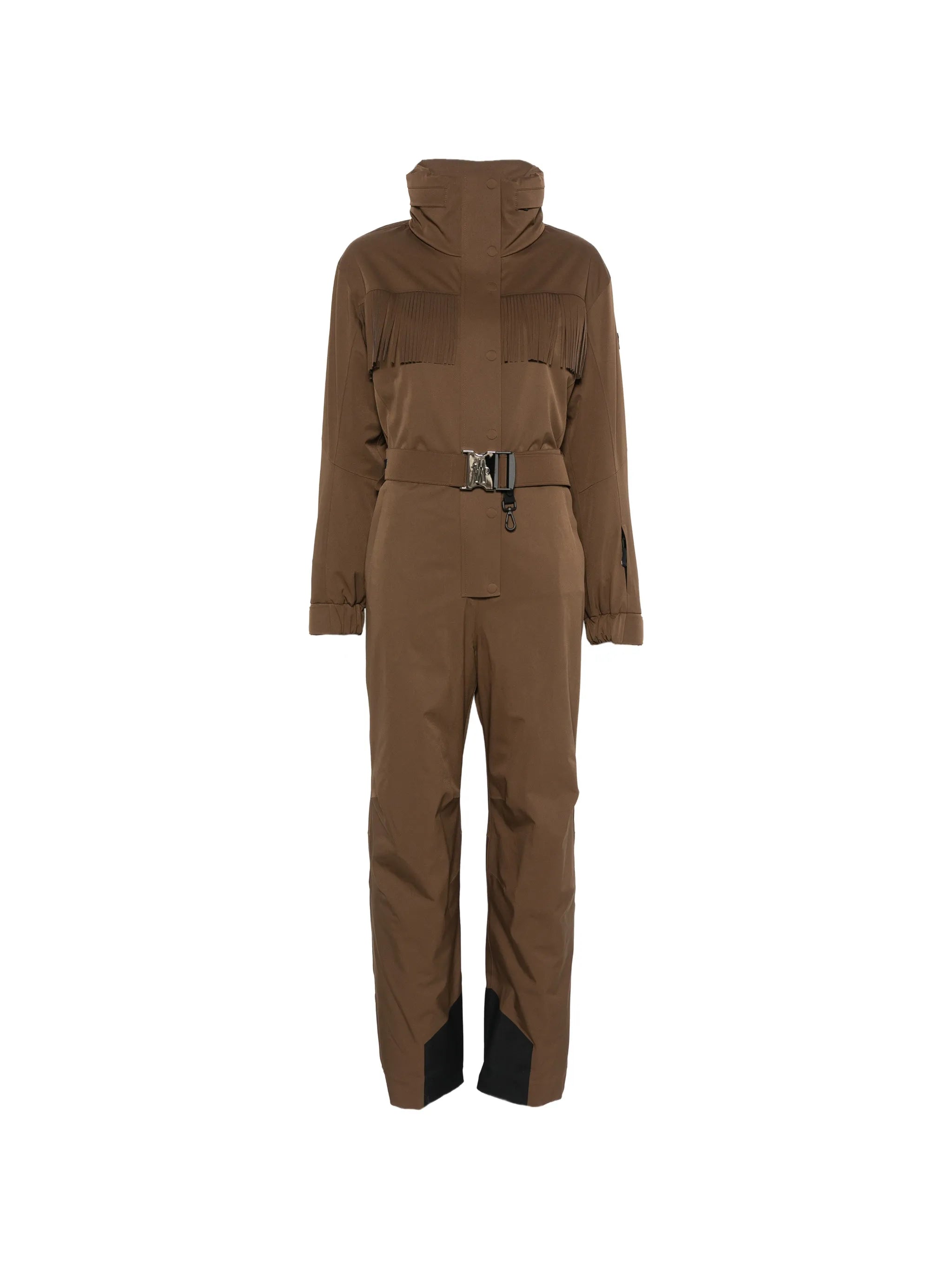 fringed insulated ski jacket