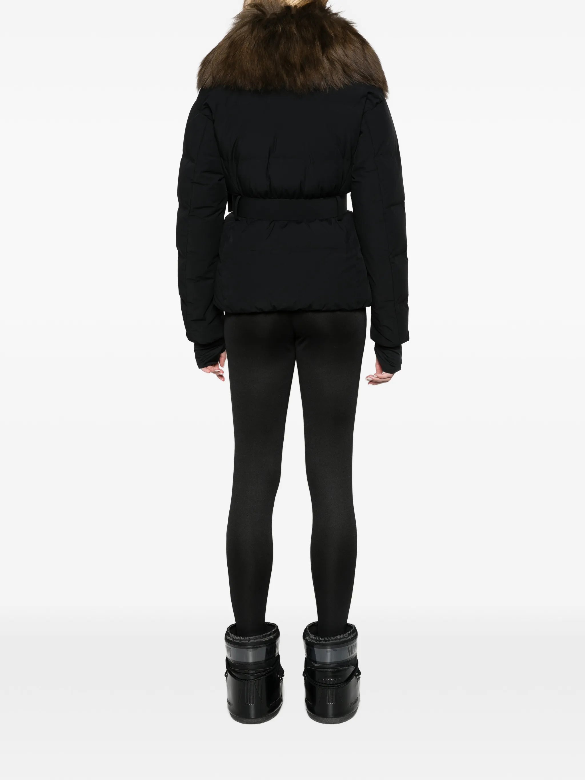 Sioule shearling-trimmed insulated ski jacket