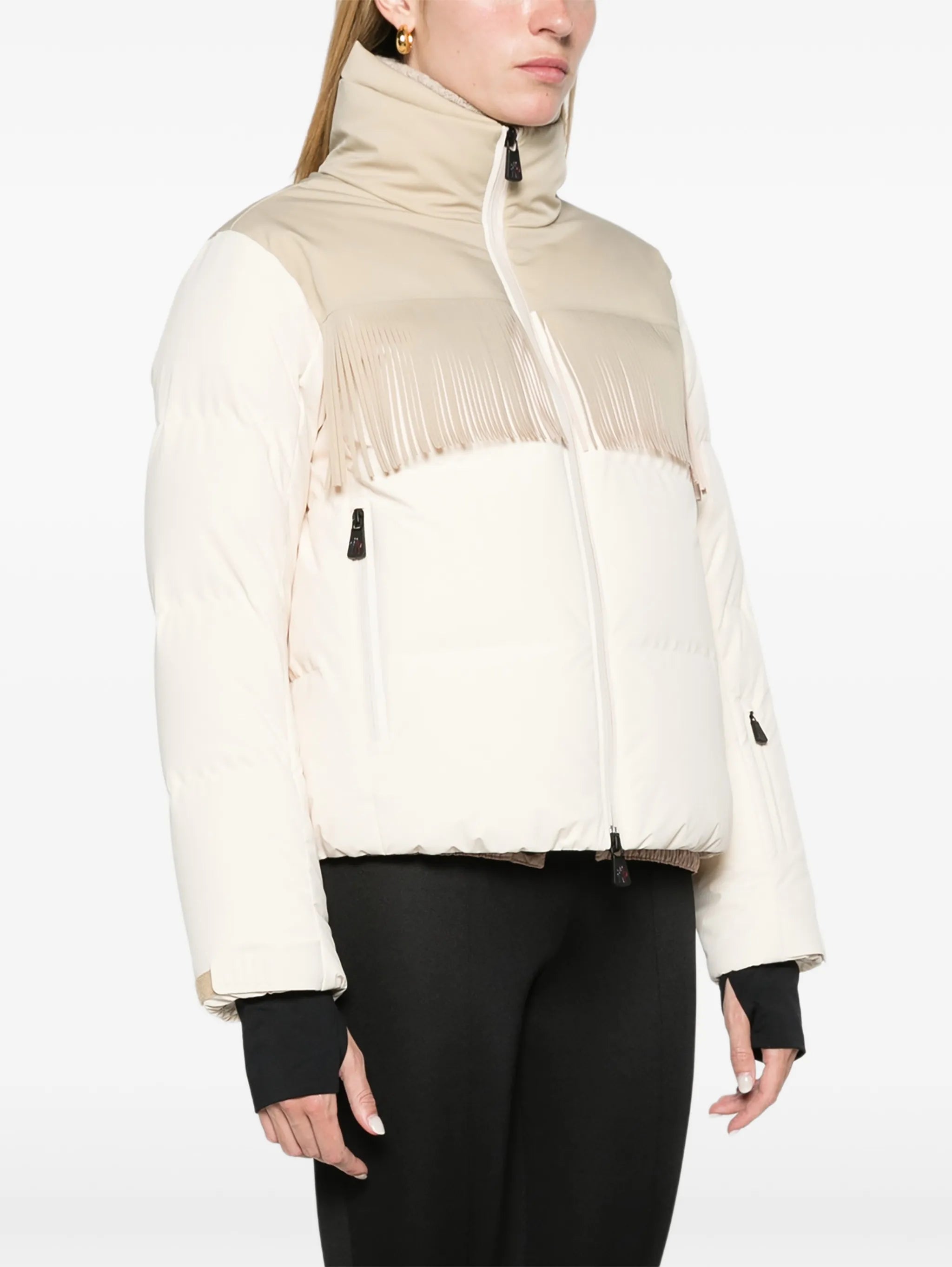 Bessin fringe-trimmed ski jacket