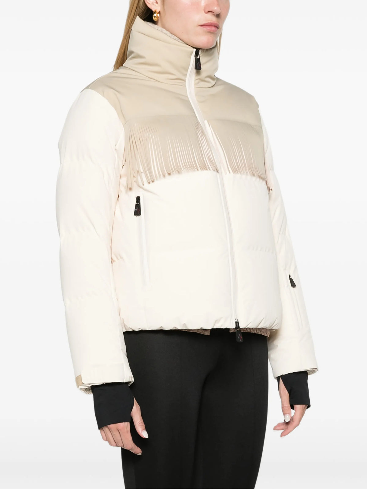 Bessin fringe-trimmed ski jacket