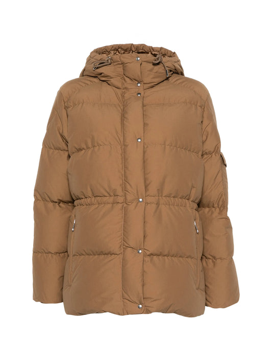 Himalaya hooded short down jacket