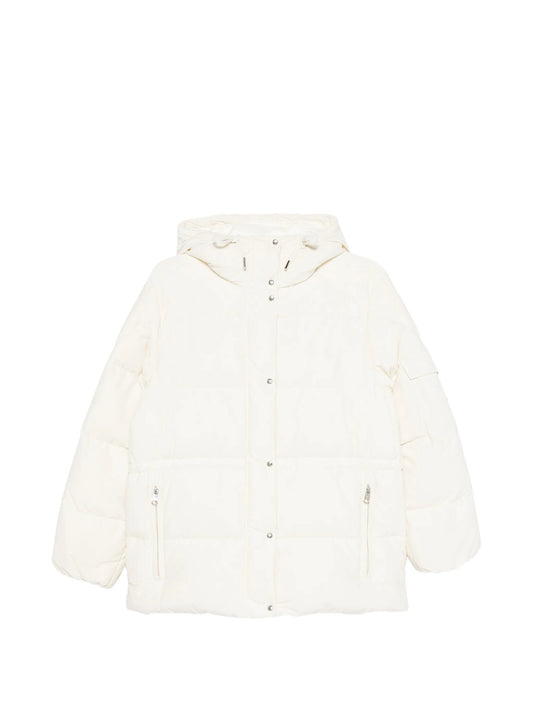 Himalaya hooded short down jacket