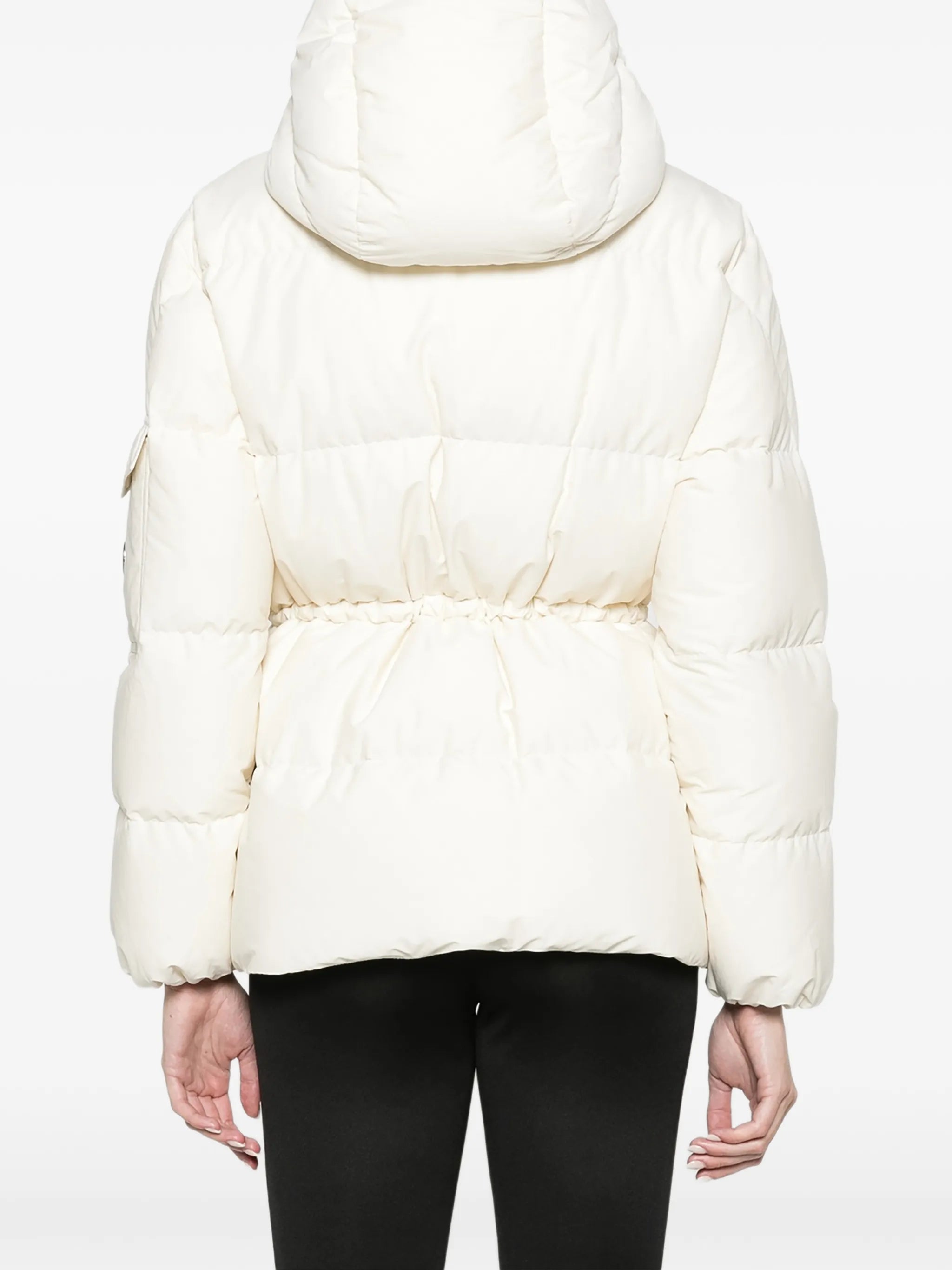 Himalaya hooded short down jacket