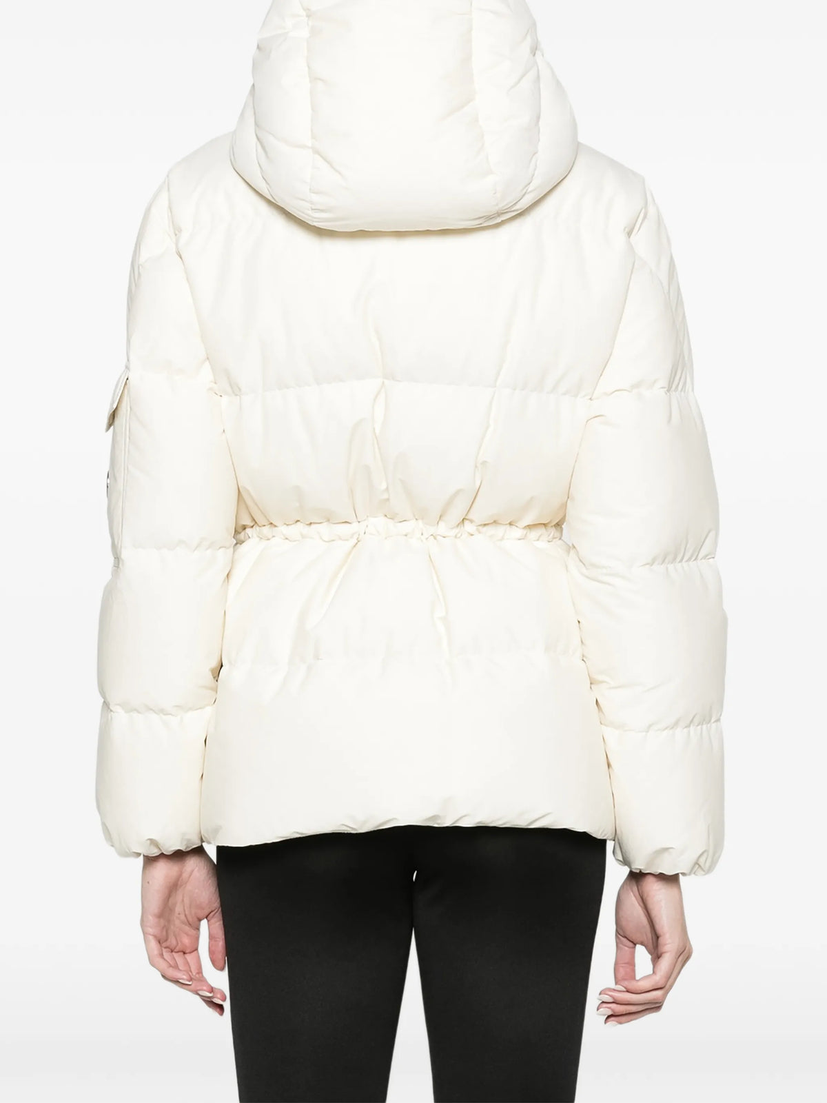 Himalaya hooded short down jacket