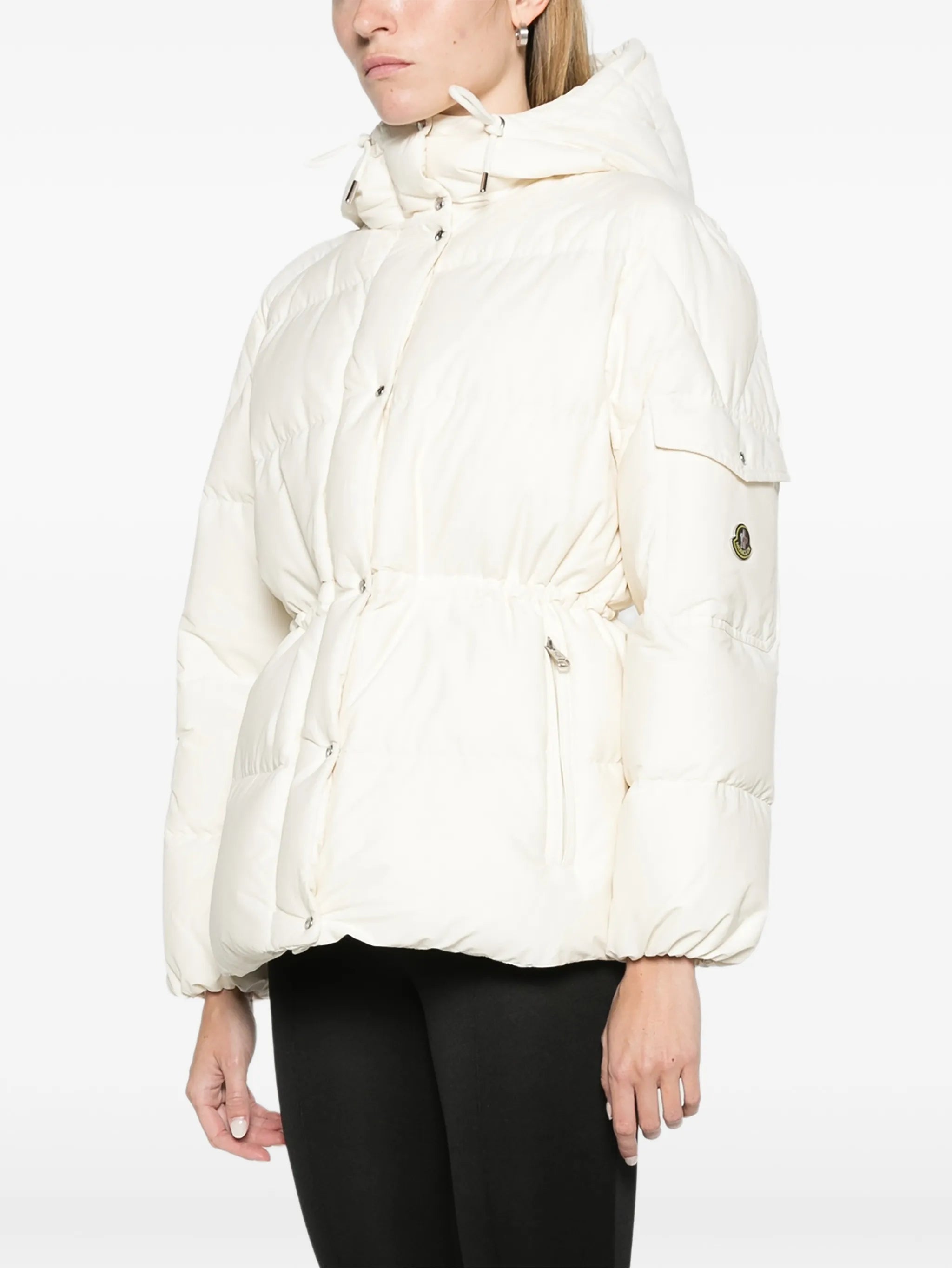Himalaya hooded short down jacket