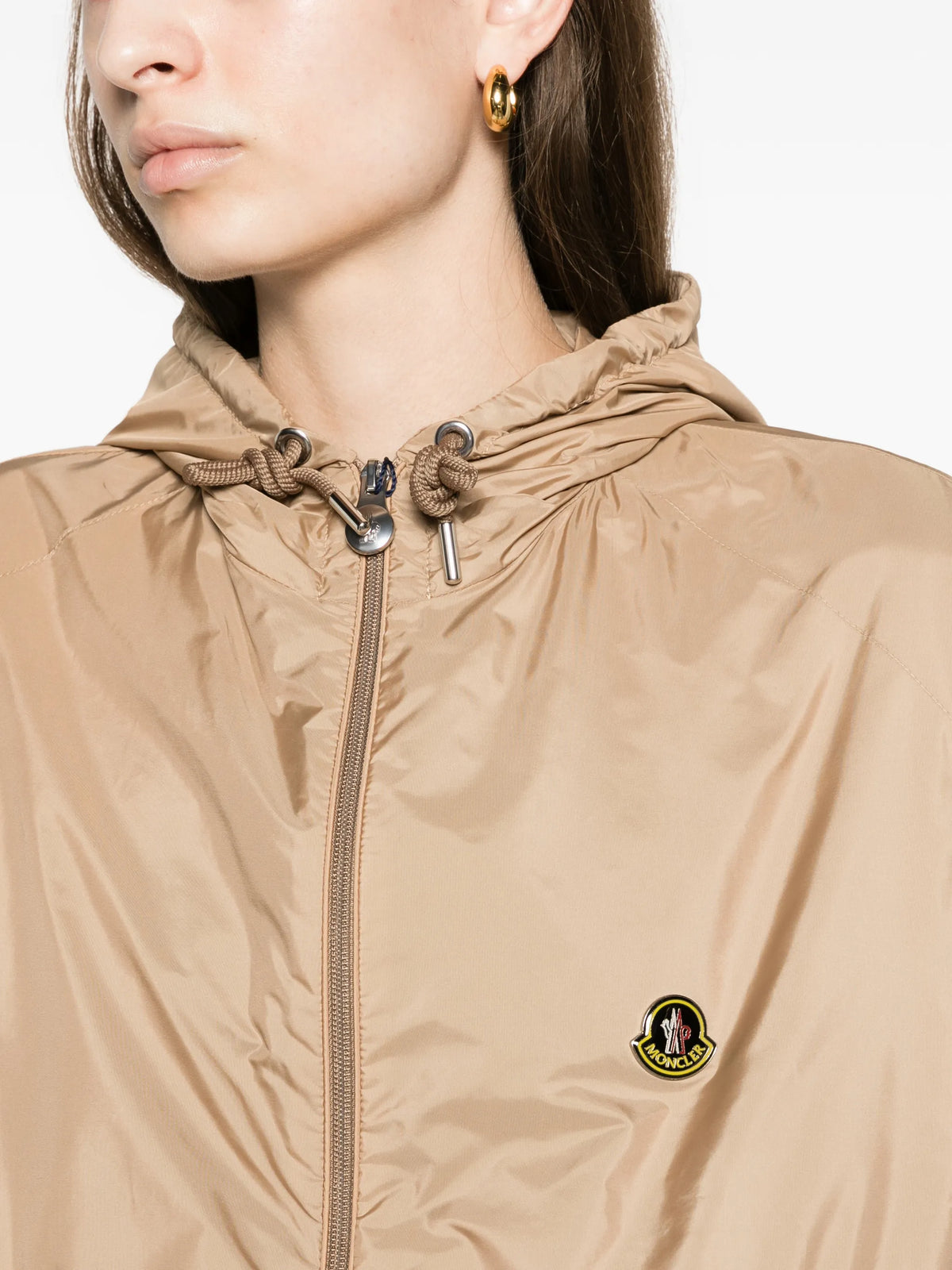 hooded windbreaker